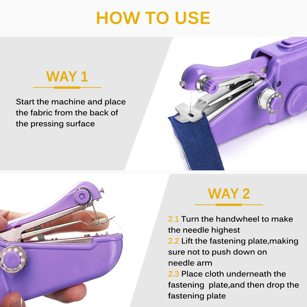 Hand-held Mini Sewing Machine, 31PCS Battery/USB Power for DIY Hand Stitching On-to-go Repair