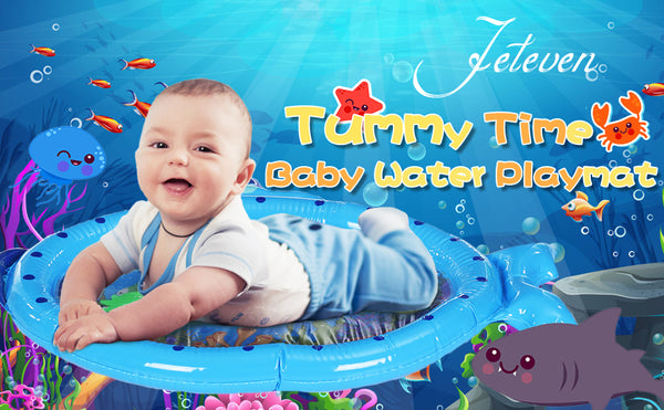 Tummy Time Water Play Mat Infant Toy for Baby, Newborn, Toddler, Fun Play Activity Center
