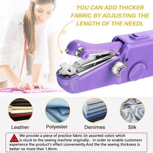 Hand-held Mini Sewing Machine, 31PCS Battery/USB Power for DIY Hand Stitching On-to-go Repair