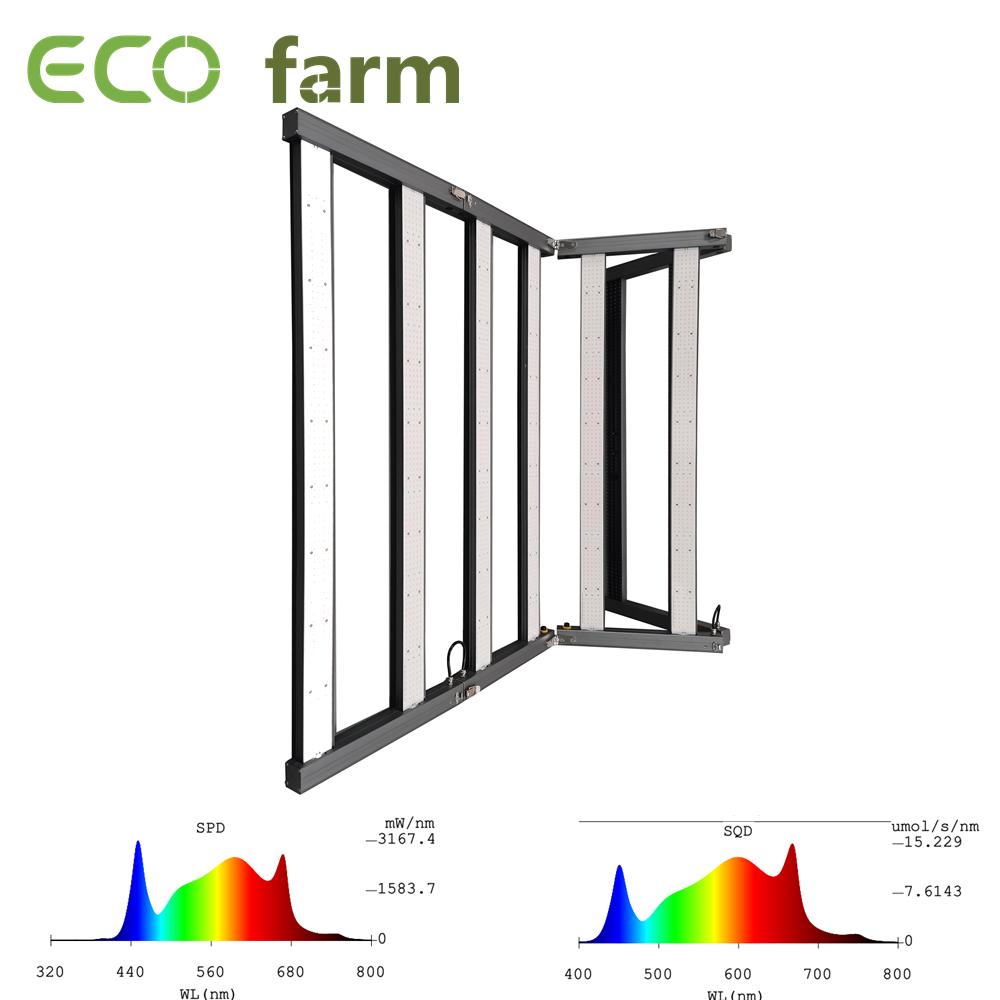 ECO Farm 780W/960W Foldable Full Cycle Dimmable LED Grow Light For Greenhouse