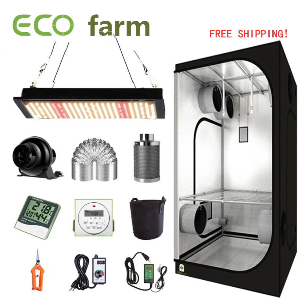 ECO Farm 2'x2' Complete Grow Tent Kit - 120W Samsung 561C Quantum Board