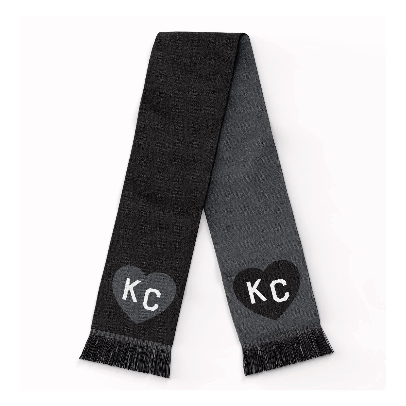 Charlie Hustle KC Heart Scarf: Black