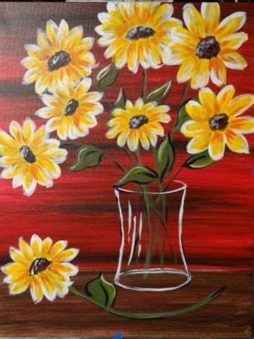 Easy Flower Painting Ideas for Beginners, Easy Acrylic Flower Paintings, Simple Flower Painting Ideas for Kids, Easy Flower Canvas Paintings, Simple Abstract Flower Art