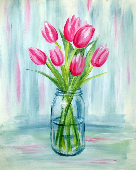 Easy Flower Painting Ideas For