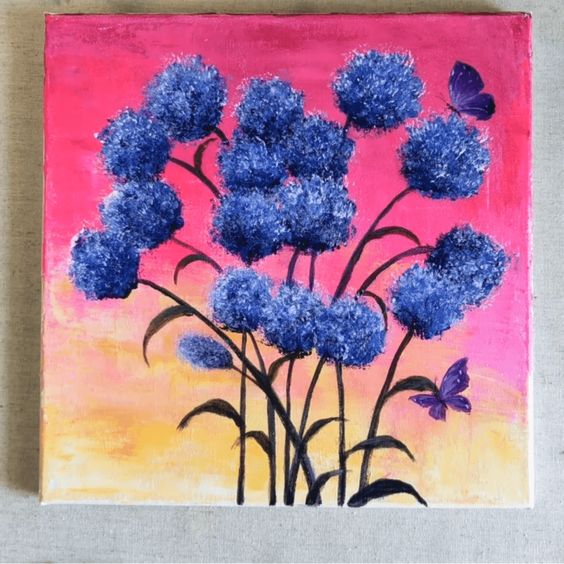 Easy Flower Painting Ideas for Beginners, Easy Acrylic Flower Paintings, Simple Flower Painting Ideas for Kids, Easy Flower Canvas Paintings, Simple Abstract Flower Art