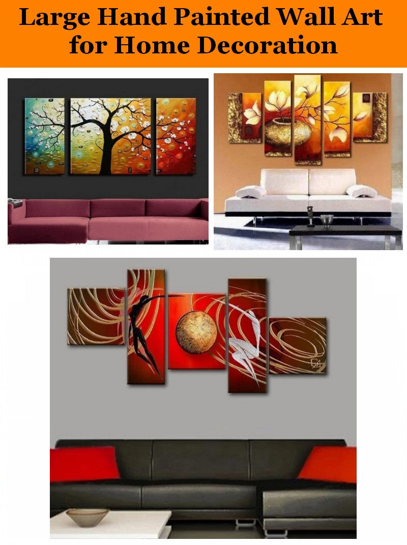 Abstract Paintings for Living Room, Simple Painting Ideas for Dining R ...