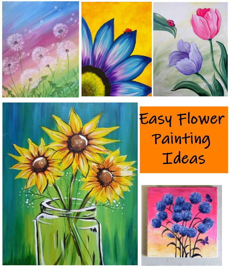 Easy Flower Painting Ideas For