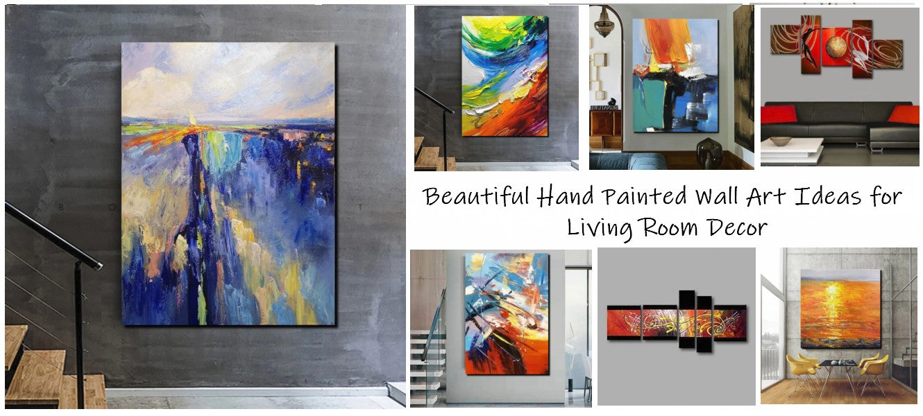 Large Paintings for Living Room, Simple Modern Art, Abstract Paintings ...