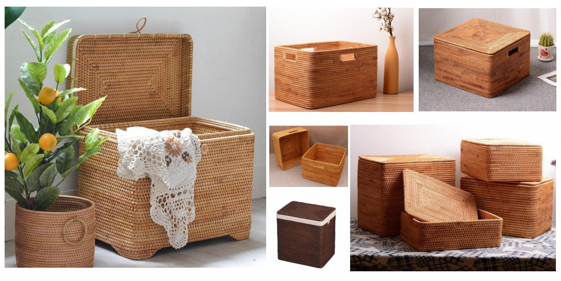 Storage basket for clothes, rectangular storage basket for clothes, storage basket for closet, storage ideas for clothes, storage basket for bedroom, laundry baskets, storage baskets for closet