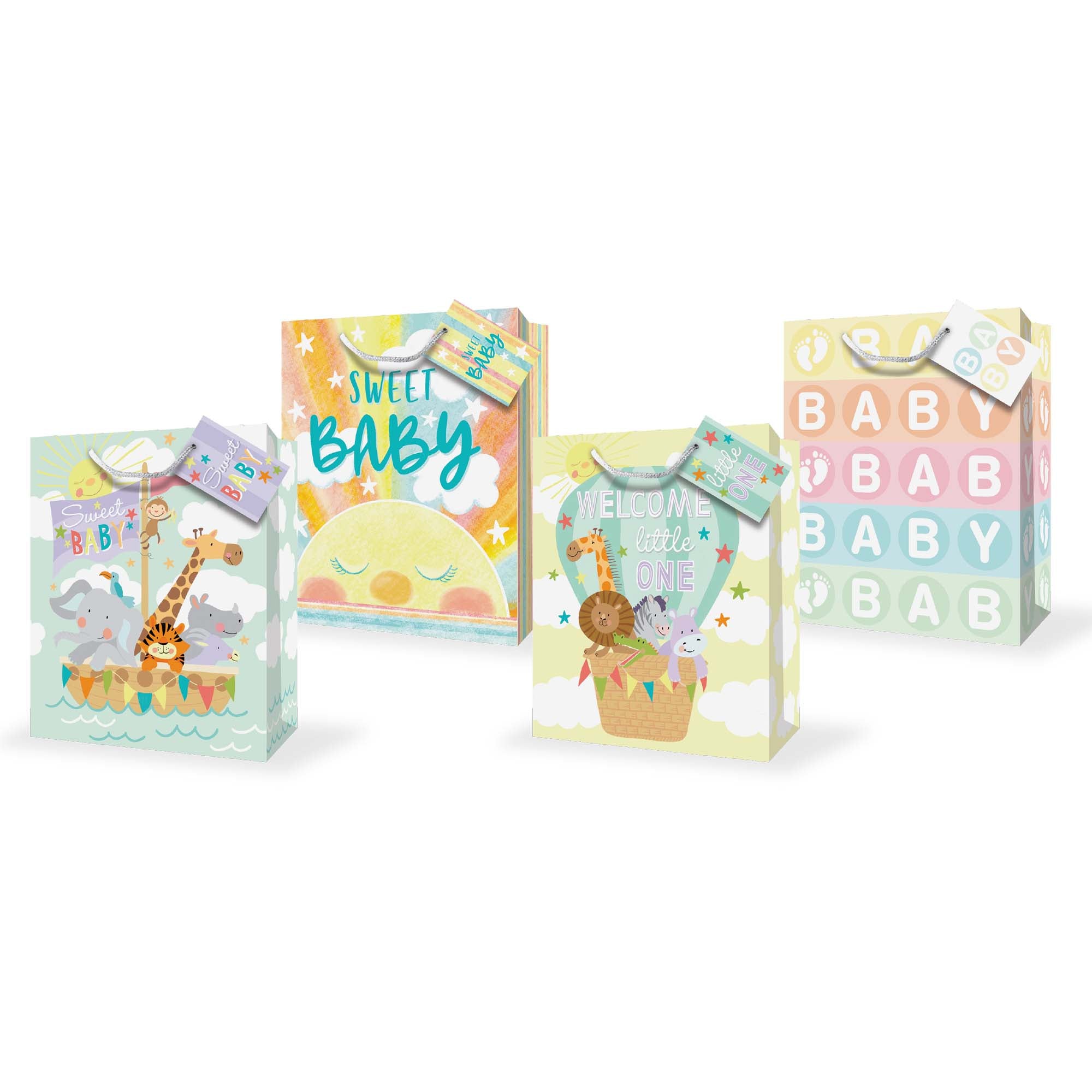 Large Baby Birthday Party Gift Bag, Assortment, 1 Count