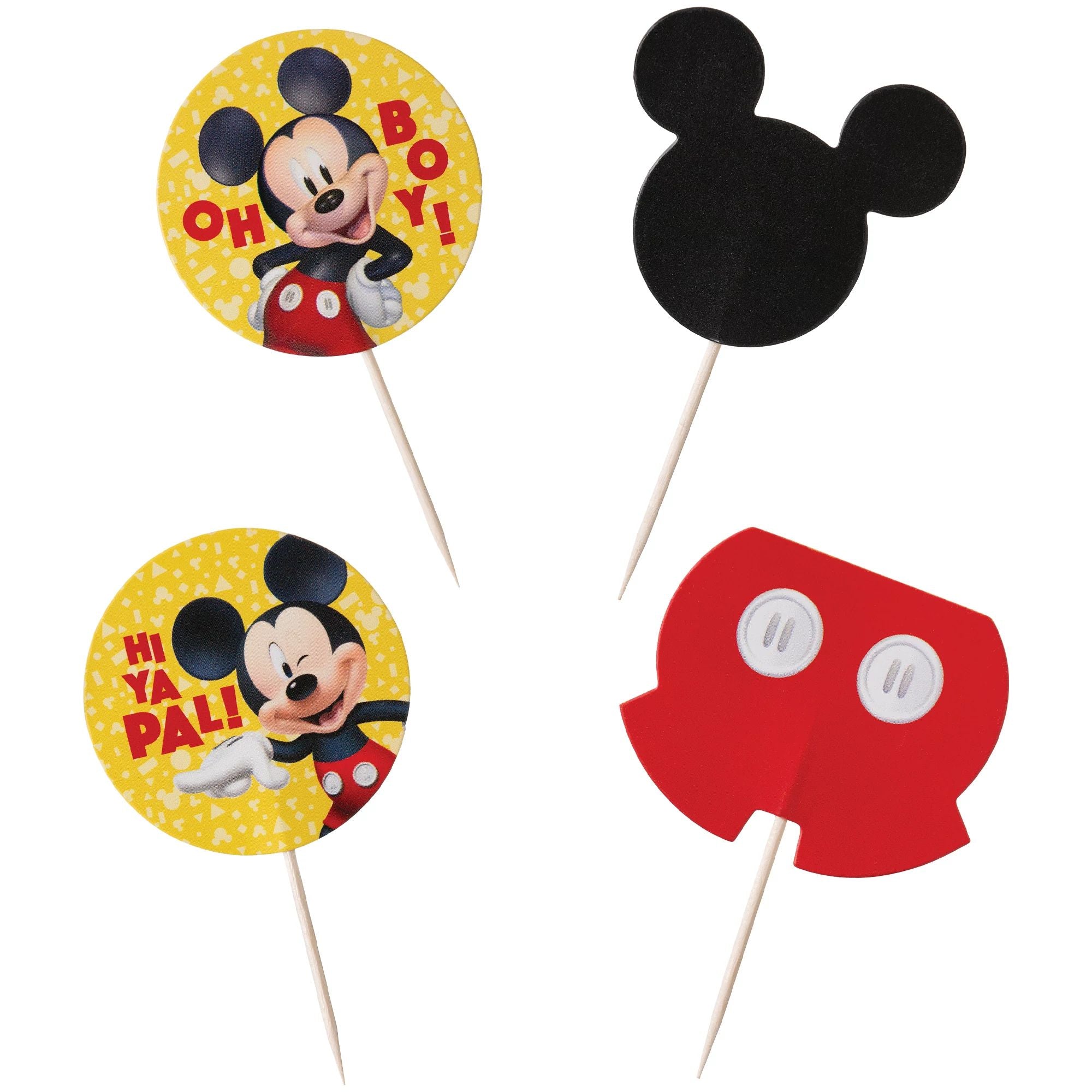 Mickey Mouse Forever Birthday Cupcake Picks, 24 Count