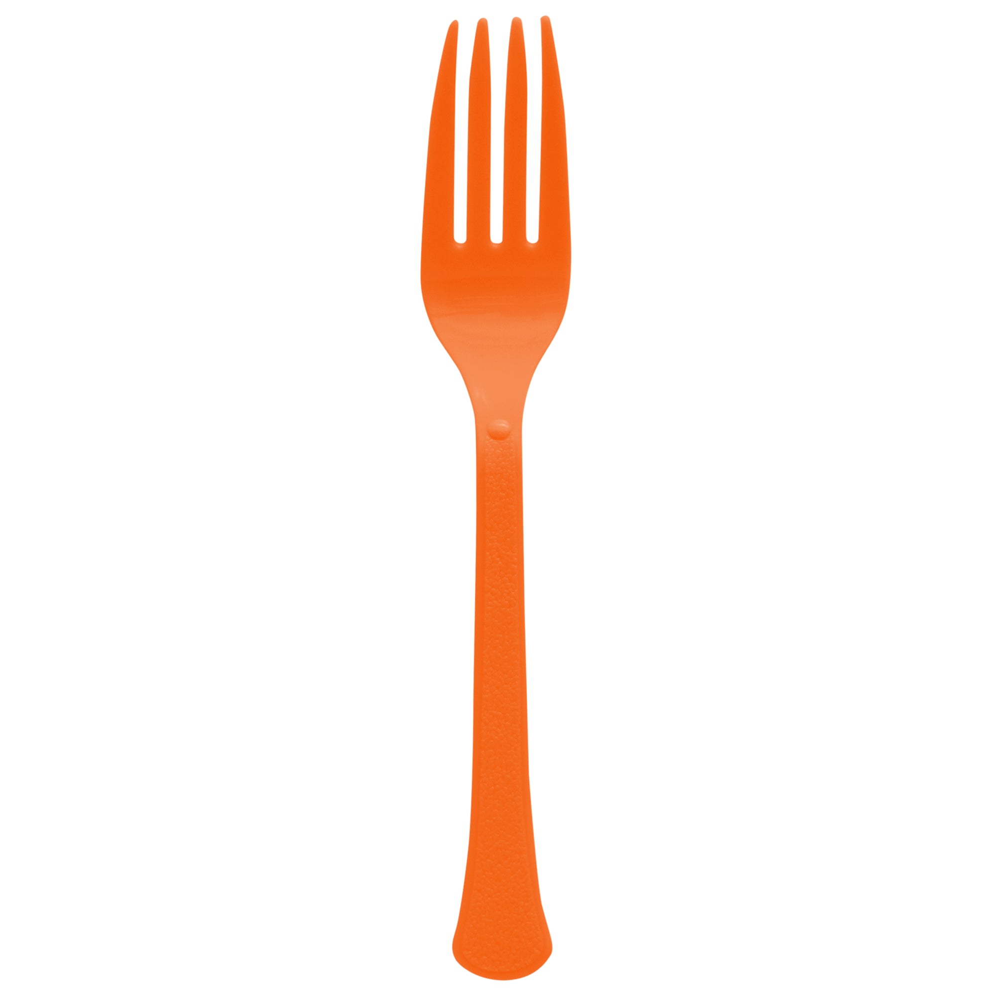 Orange Peel Plastic Forks, 20 Count
