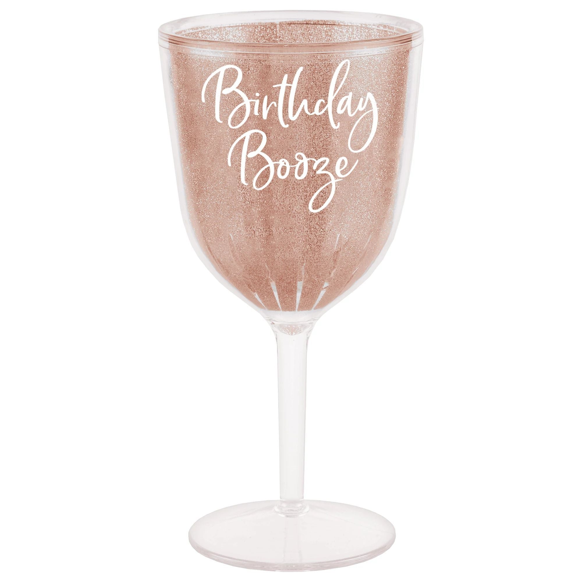 Blush Birthday Wine Goblet, 1 Count