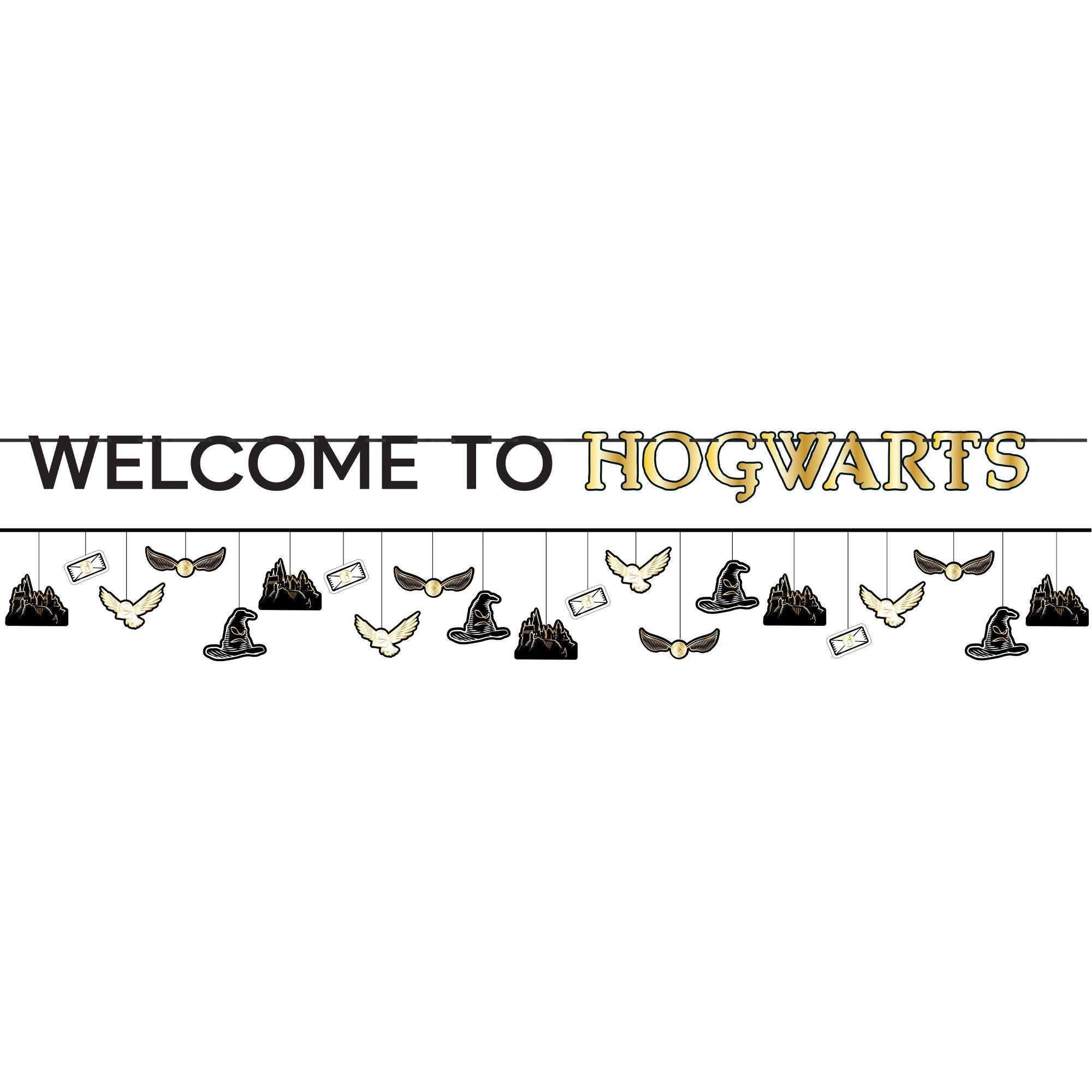 Harry Potter Welcome to Hogwarts Multi-Pack Banners, 2 Count