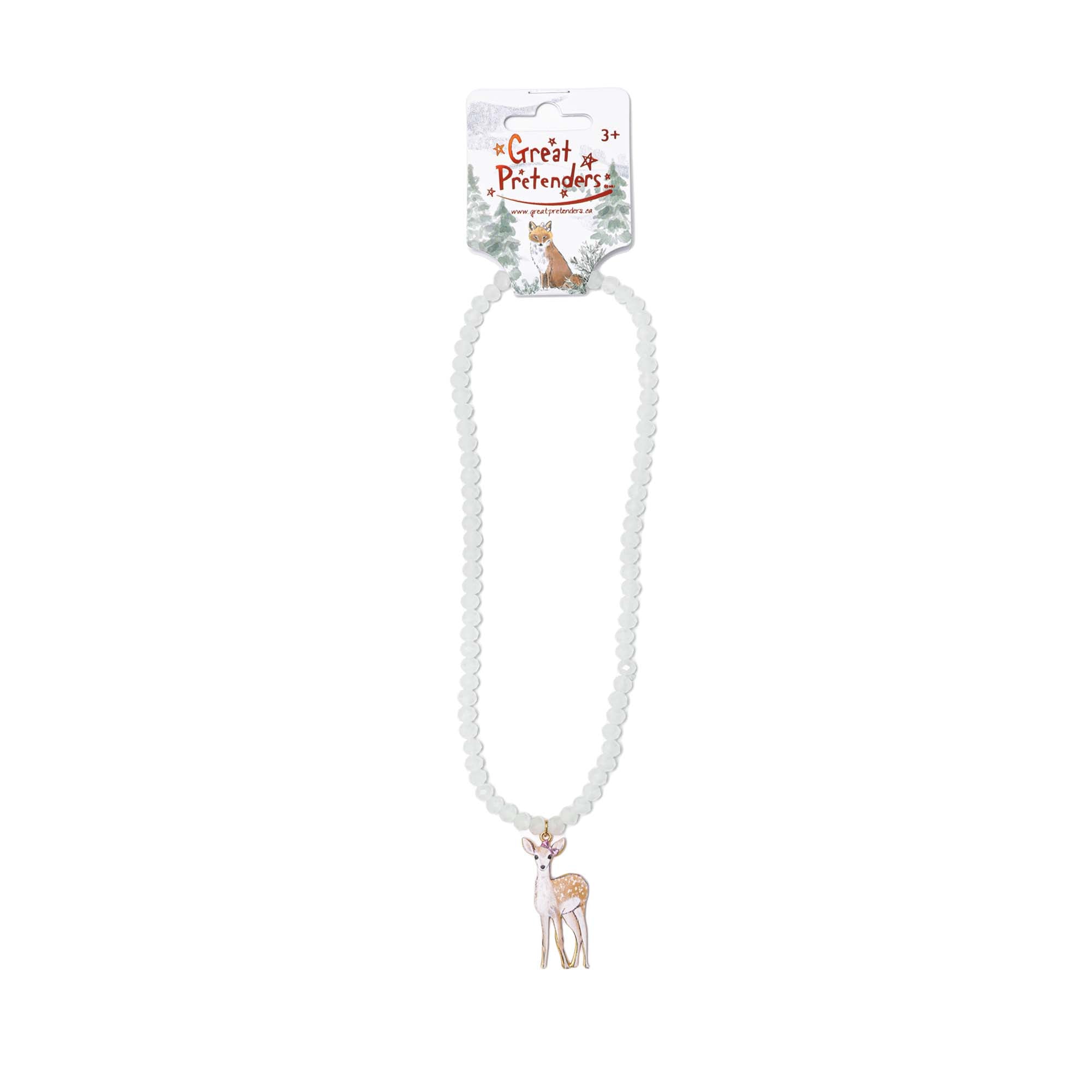 Woodland Fawn Necklace For Kids, 1 Count