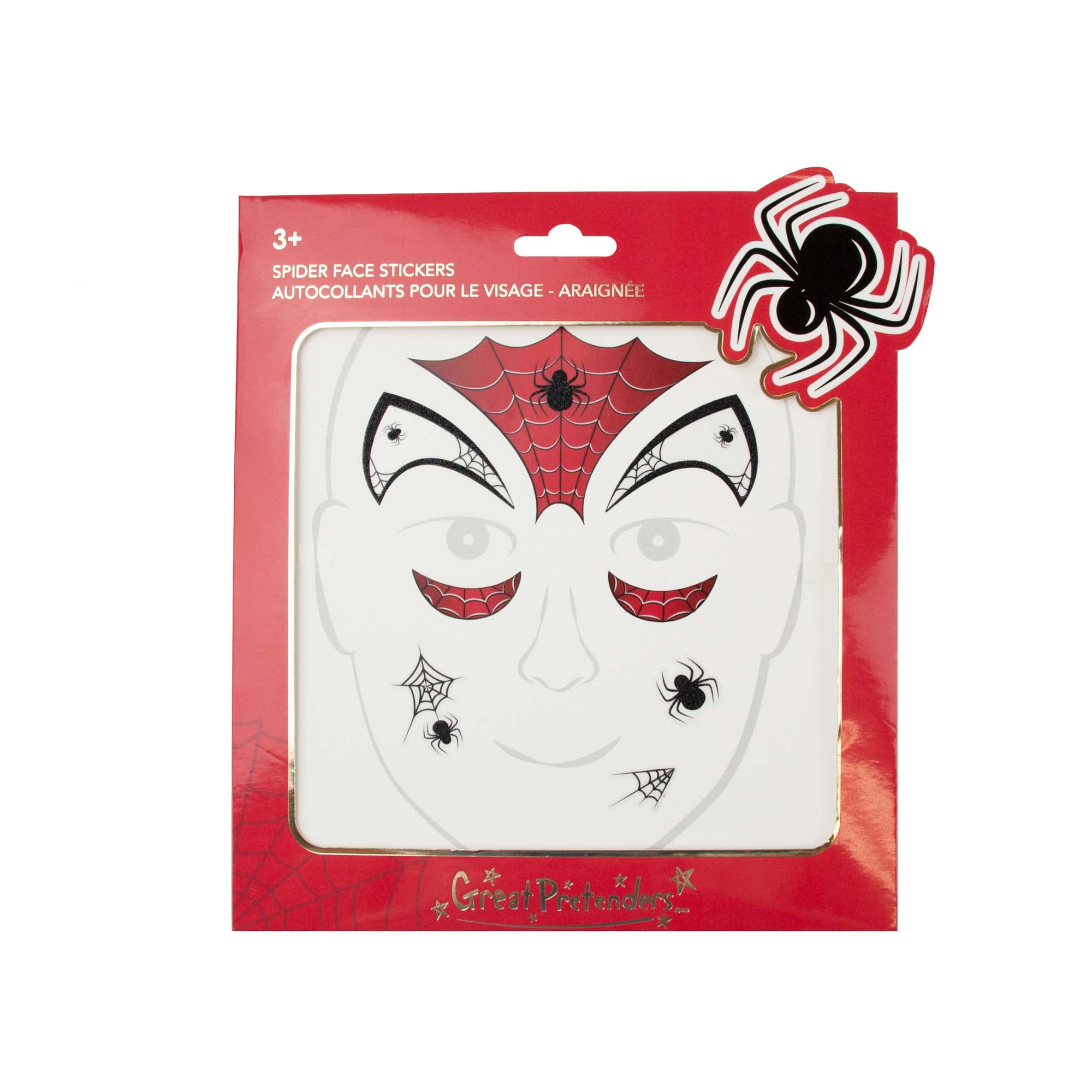 Face Mask Spider Sticker, 1 Count