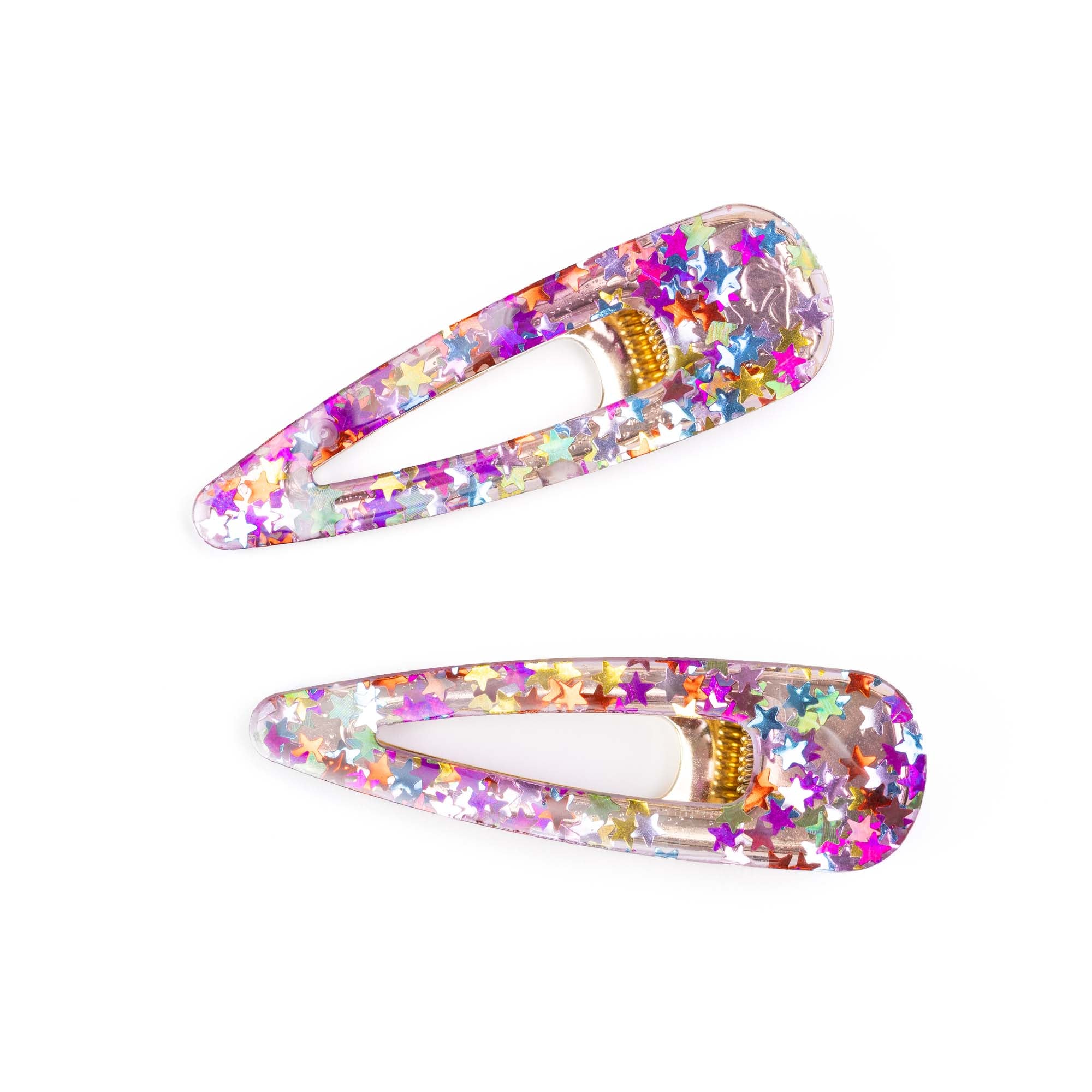 Boutique Gel Sparkle Hairclips for kids, 2 count