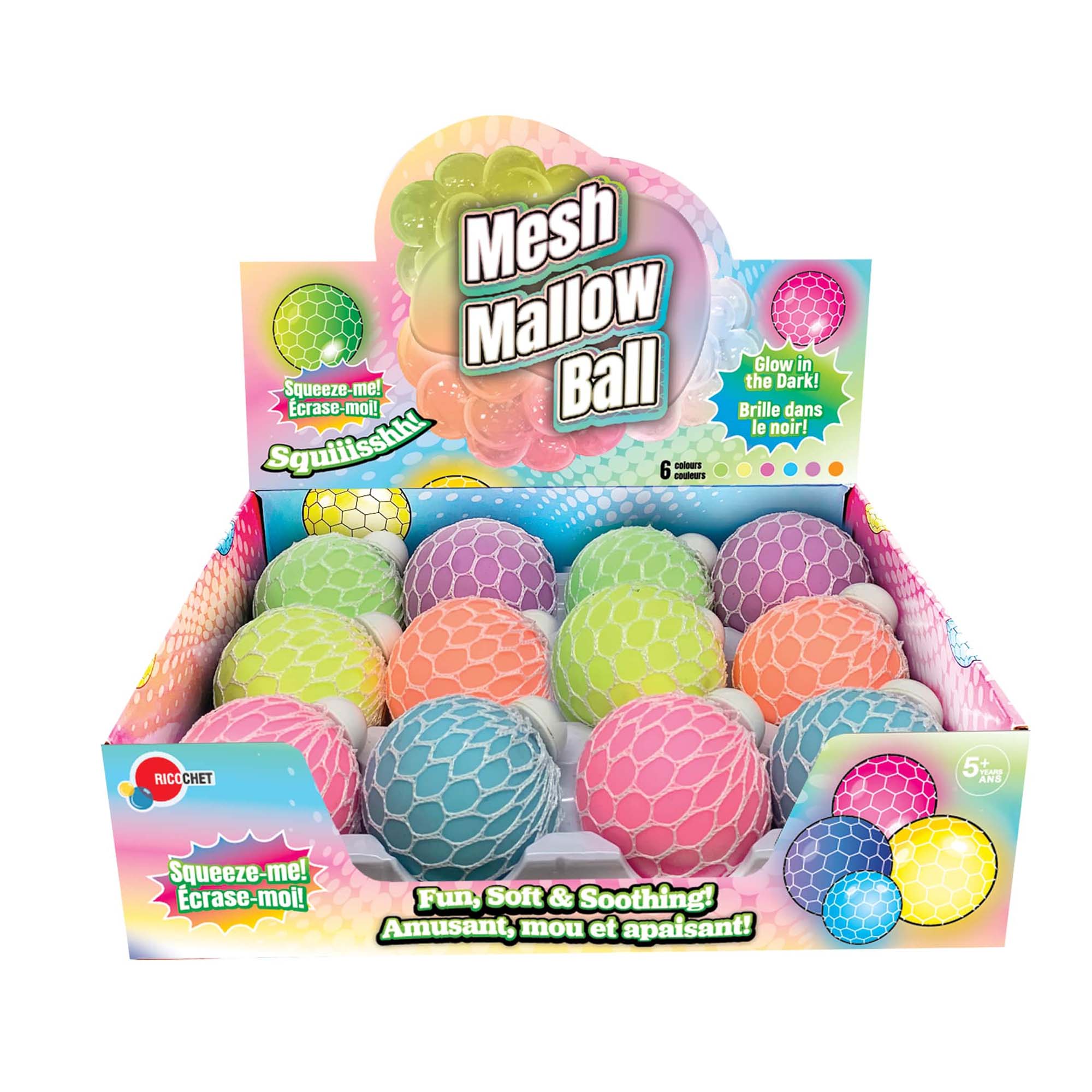 Meshmallow Glow in the Dark Ball, Assortment, 1 Count