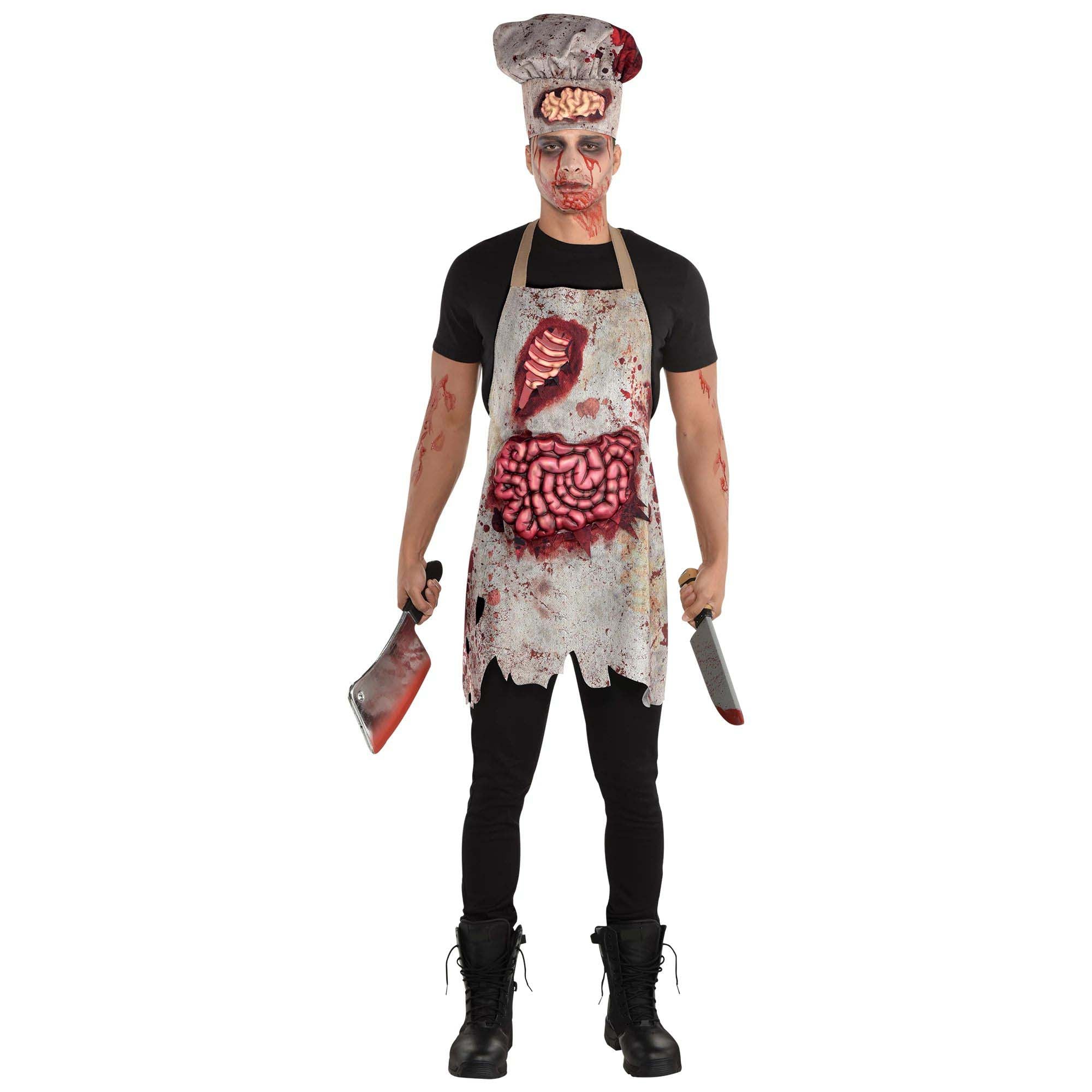 Zombie Cook Kit for Adults, Hat and Apron