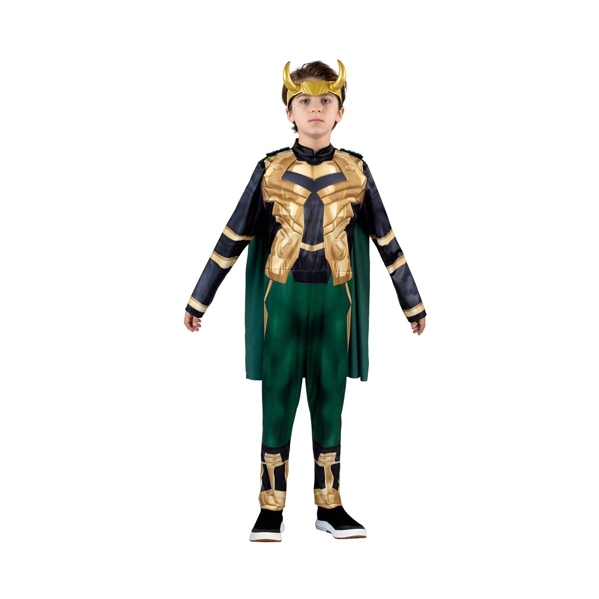 Marvel Loki Qualux Costume for Kids, Jumpsuit and Cape