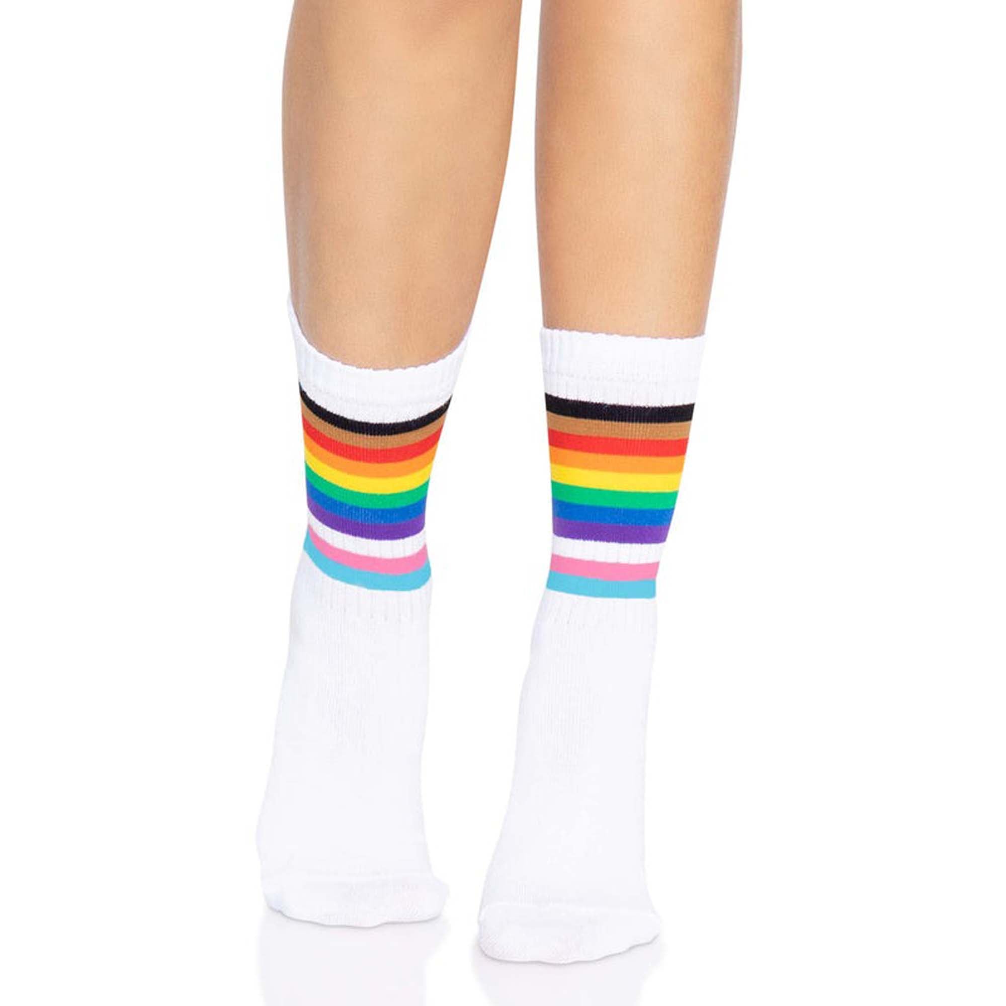 Rainbow Pride Crew Socks for Adult