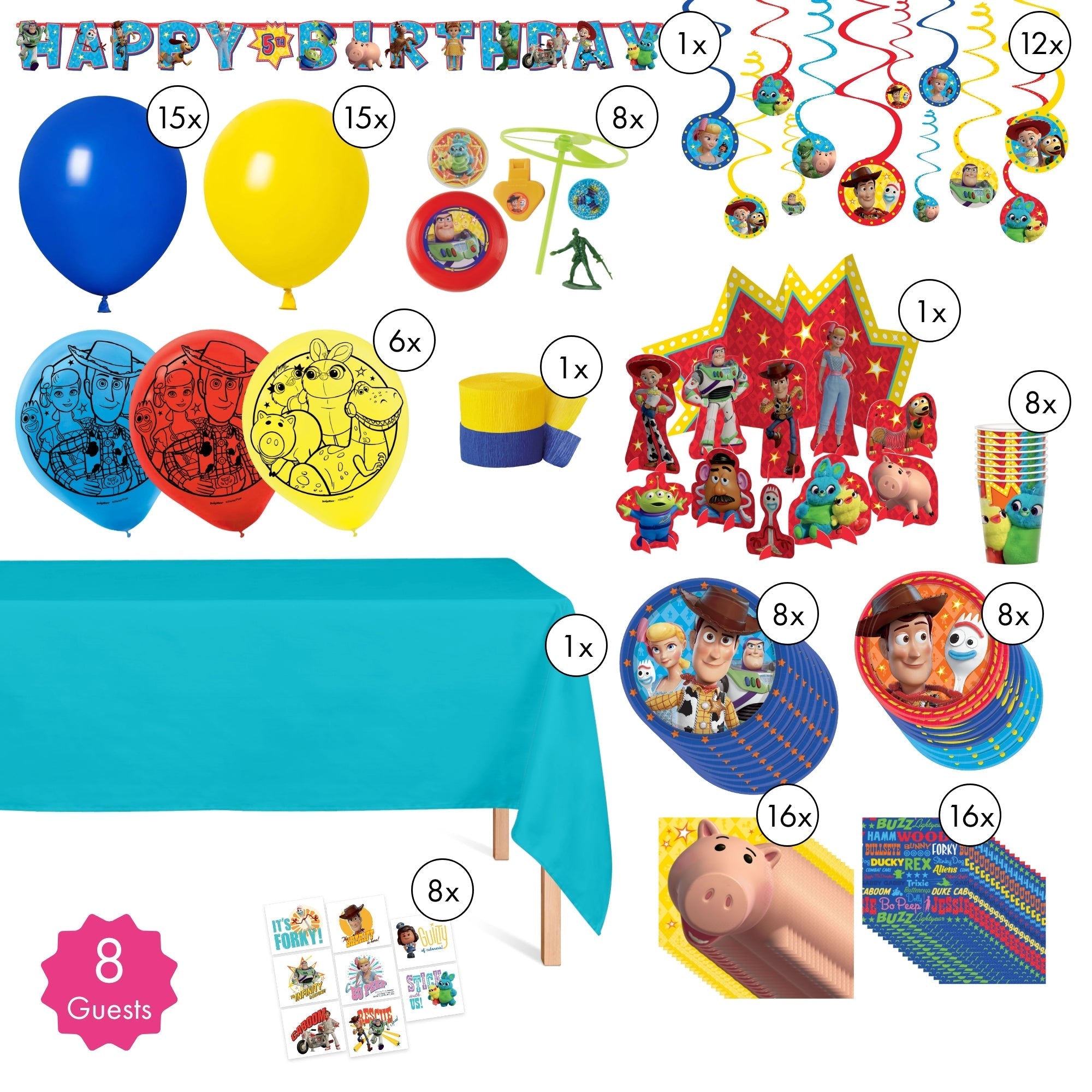 Toy Story Standard Birthday Party Supplies Kit