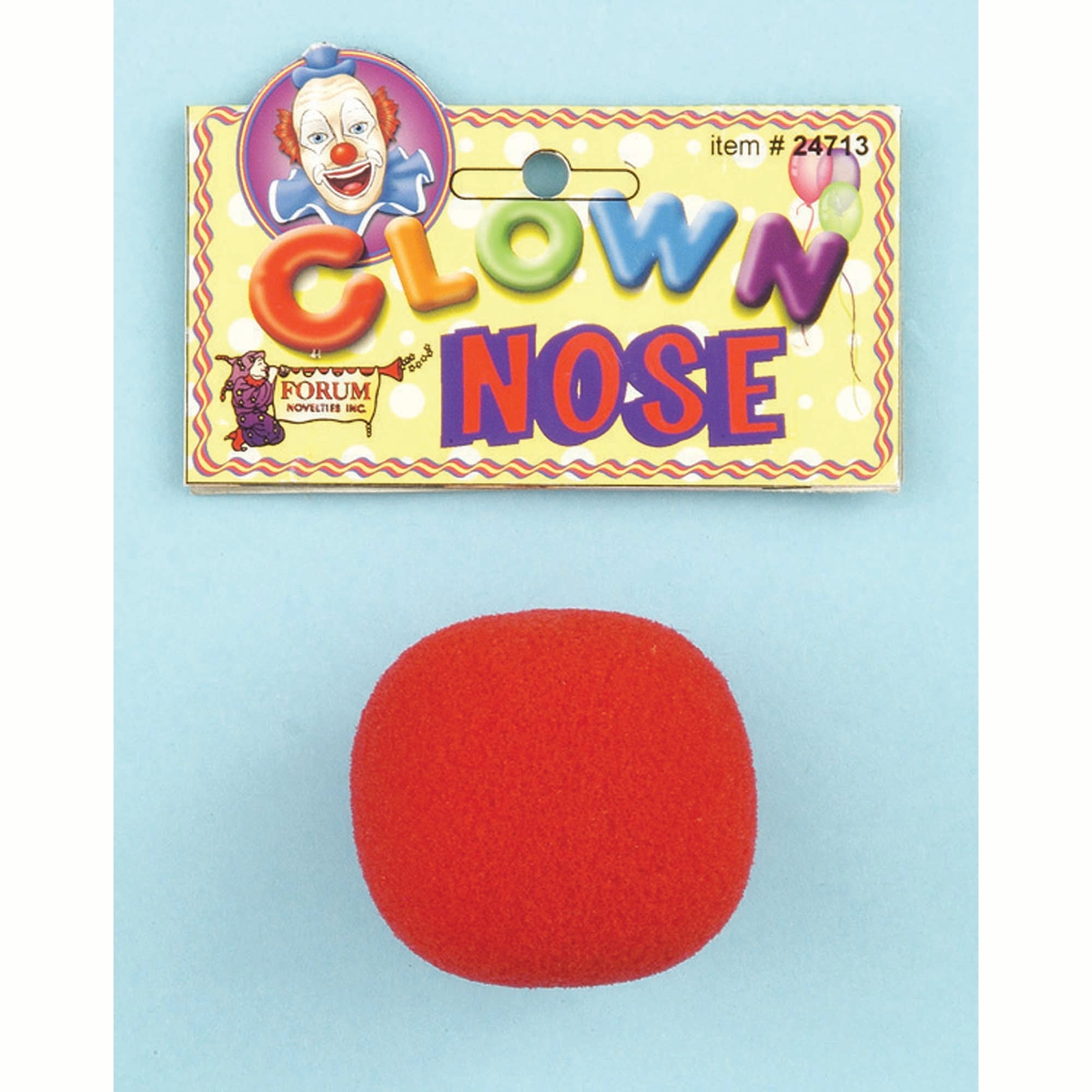 Red Clown Nose, 1 Count