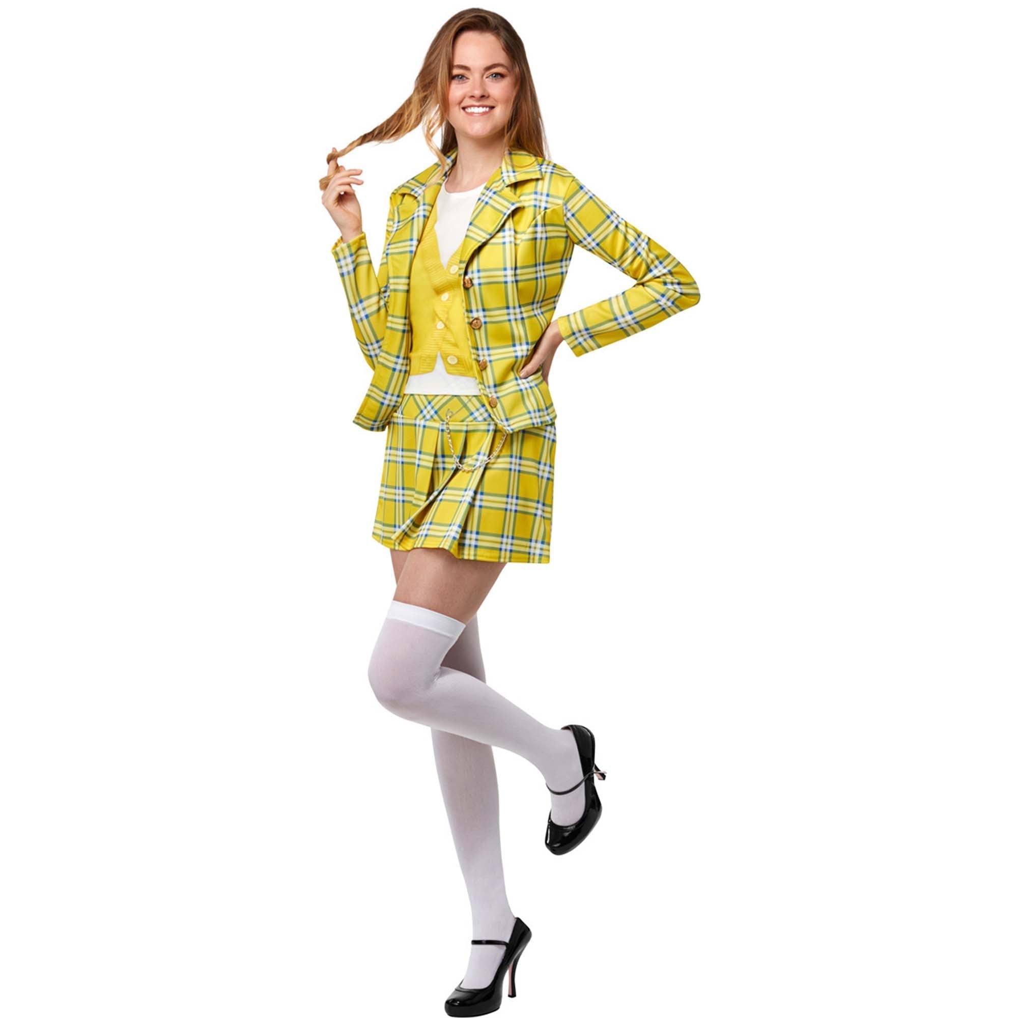 Clueless Cher Costume for Adults, Yellow Jacket and Skirt