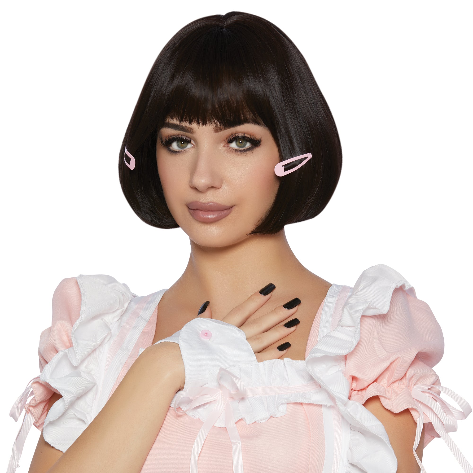 Ichijou Black Short Bob Wig for Adults