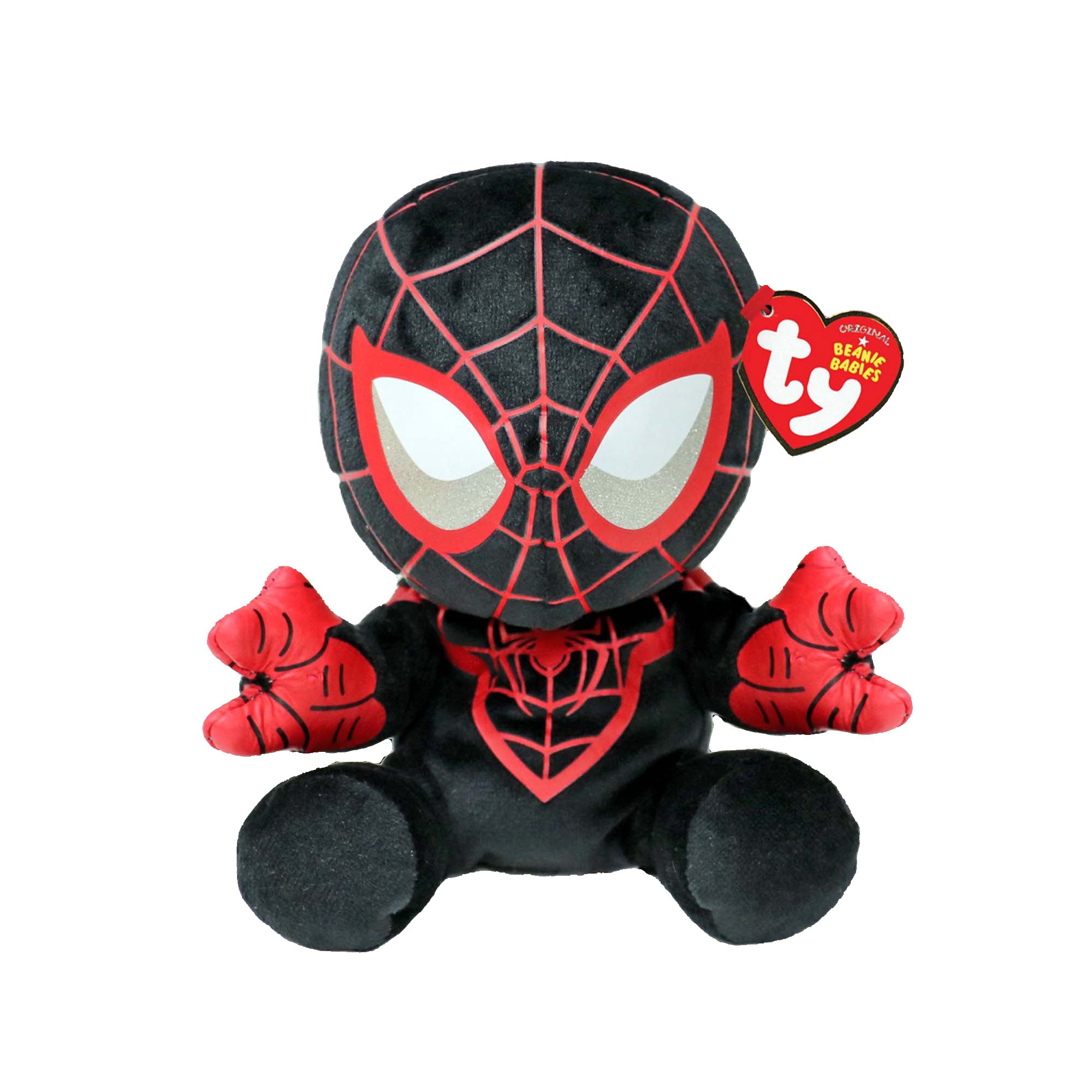 TY Marvel Soft Plush, Miles Morales, 13 Inches, 1 Count