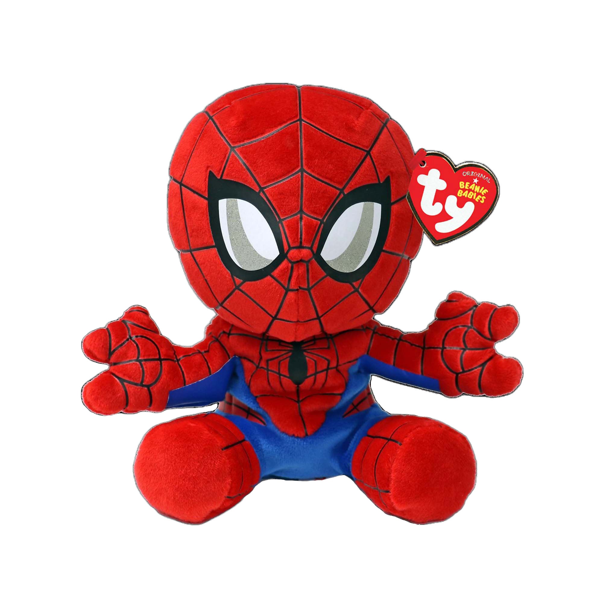 TY Marvel Soft Plush, Spider-Man, 8 Inches, 1 Count