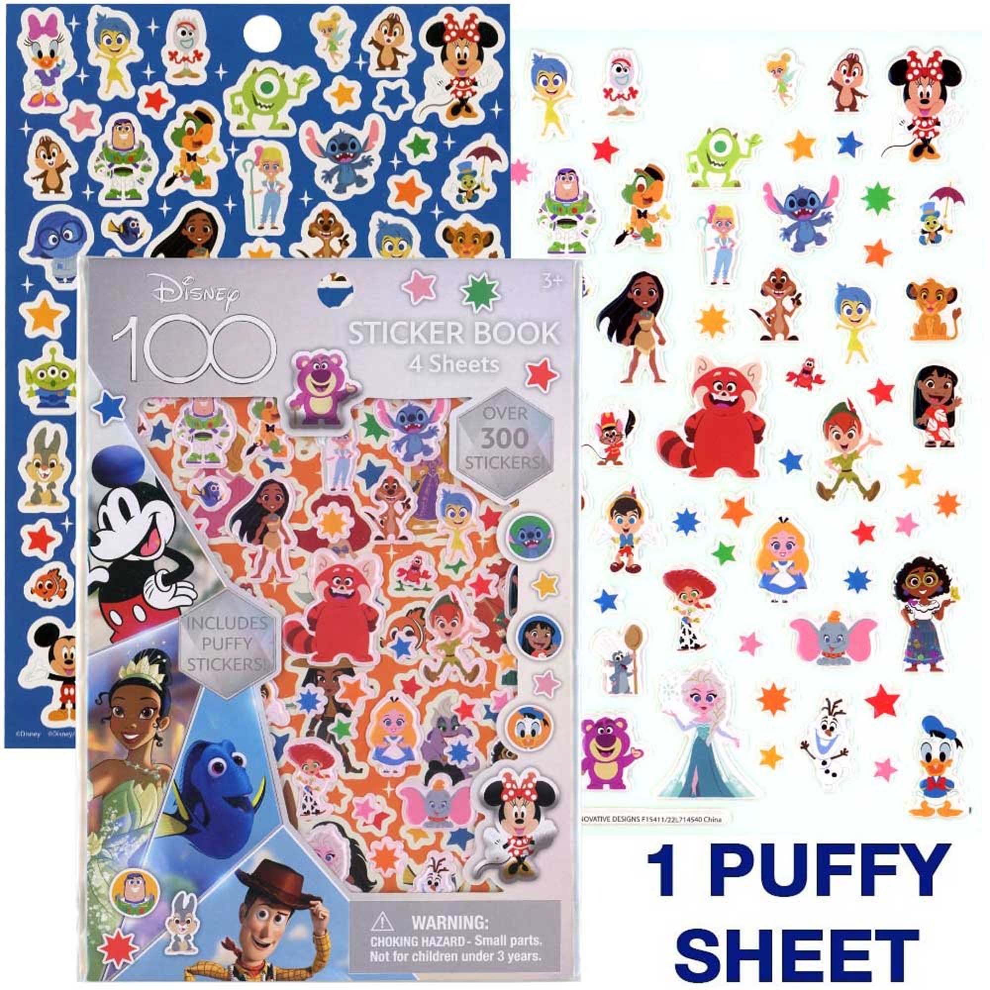 Disney Collection Puffy Sticker Sheets, 4 sheets, 1 count