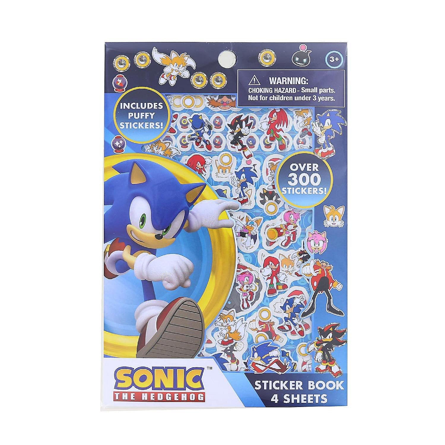Sonic the Hedgehog Puffy Sticker Sheet, 1 count