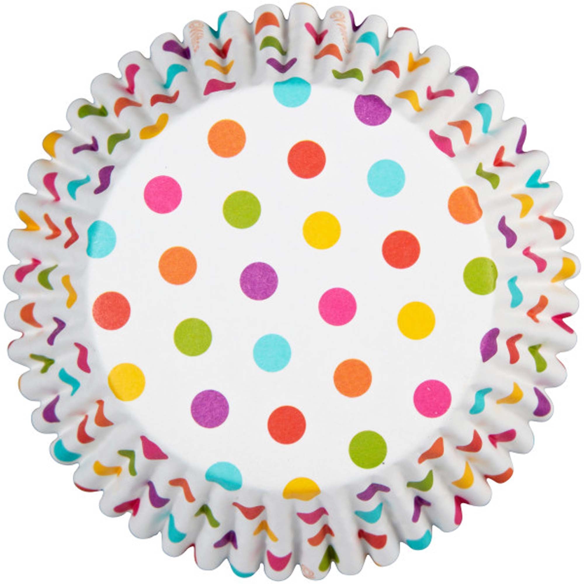Rainbow Dots Cupcake Cups, 36 Count