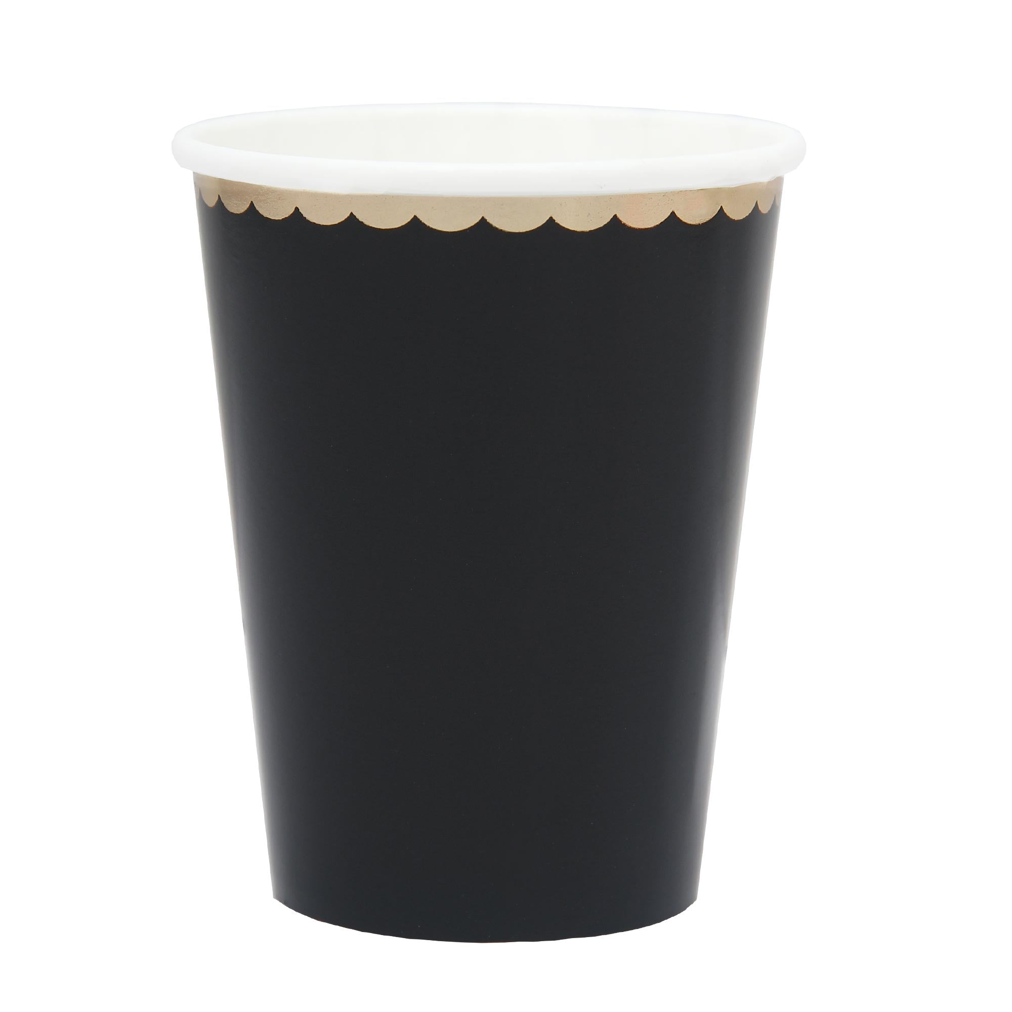 Black Paper Cups, 9 oz, 8 Count