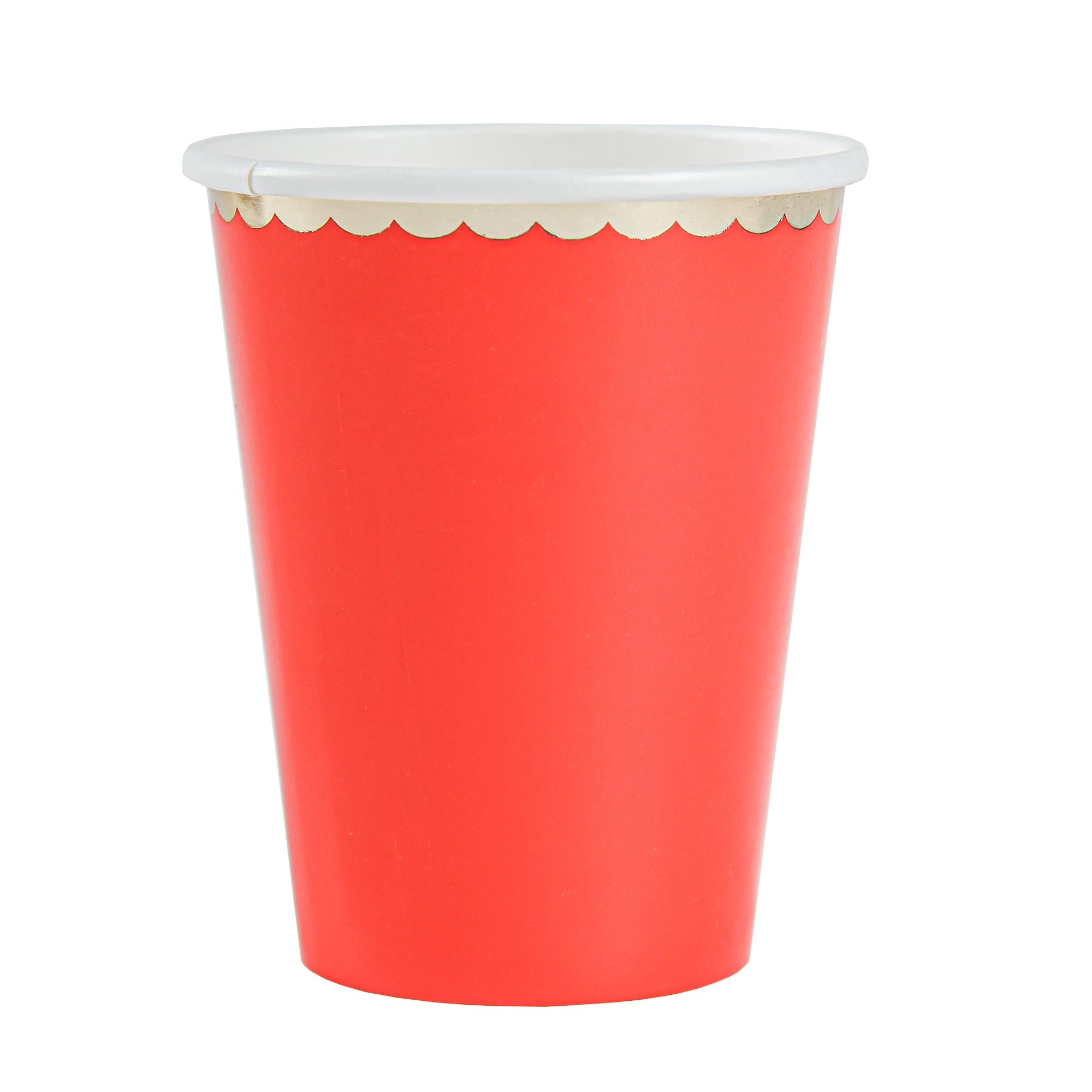 Red Paper Cups, 9 oz, 8 Count
