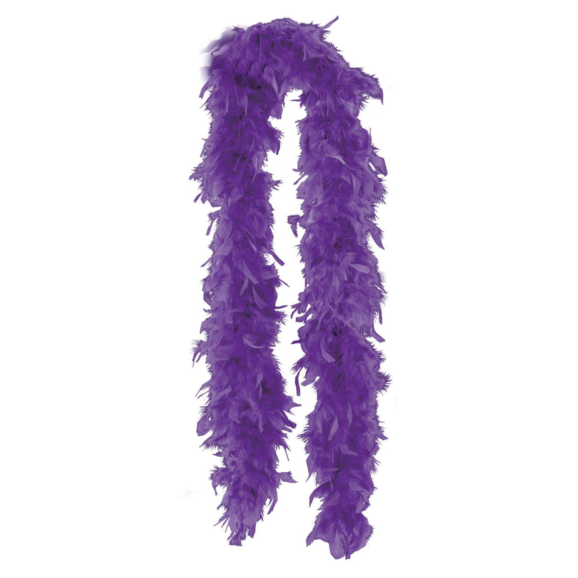 Purple Feather Boa, 72 Inches, 1 Count