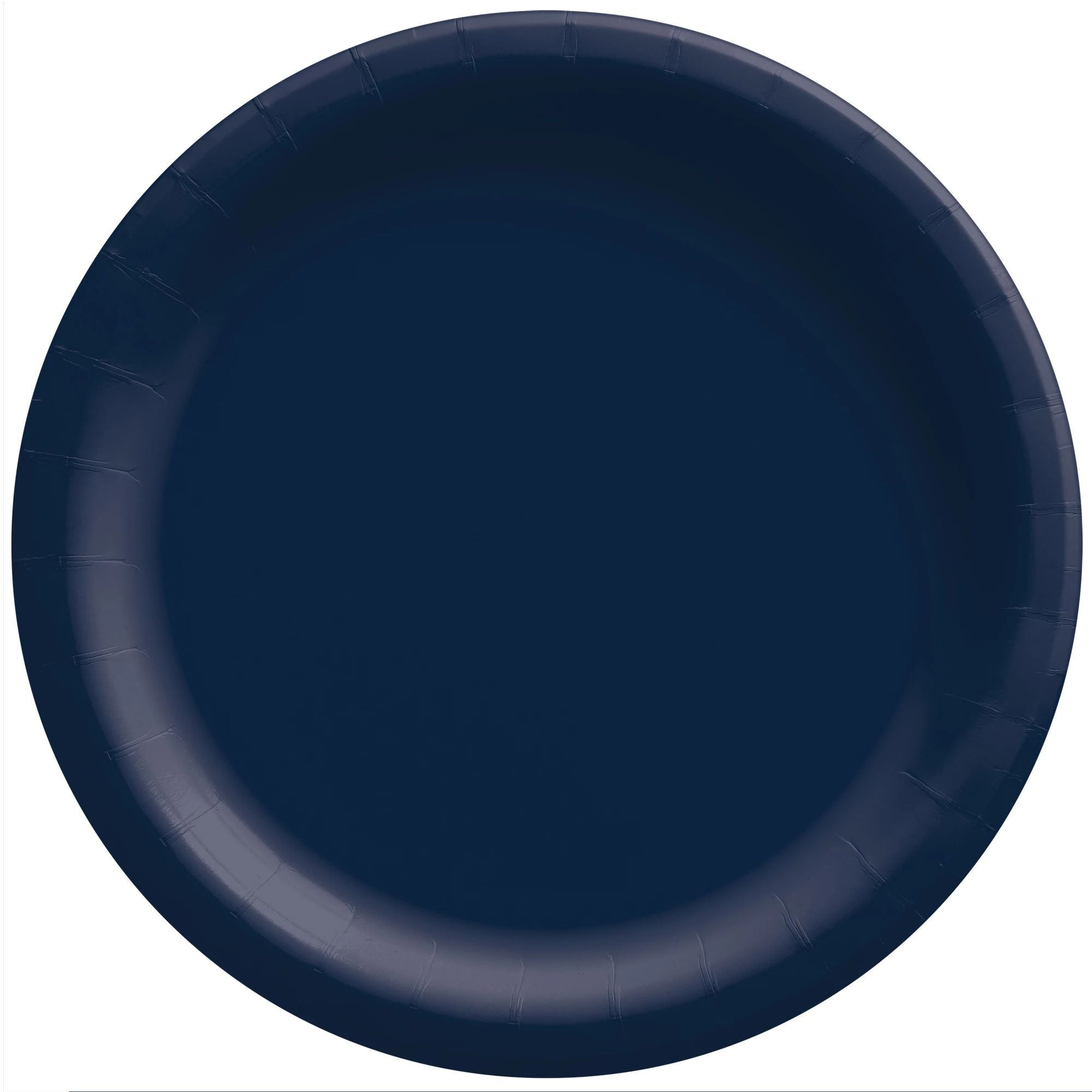 True Navy Round Paper Plates, 7 Inches, 20 Count