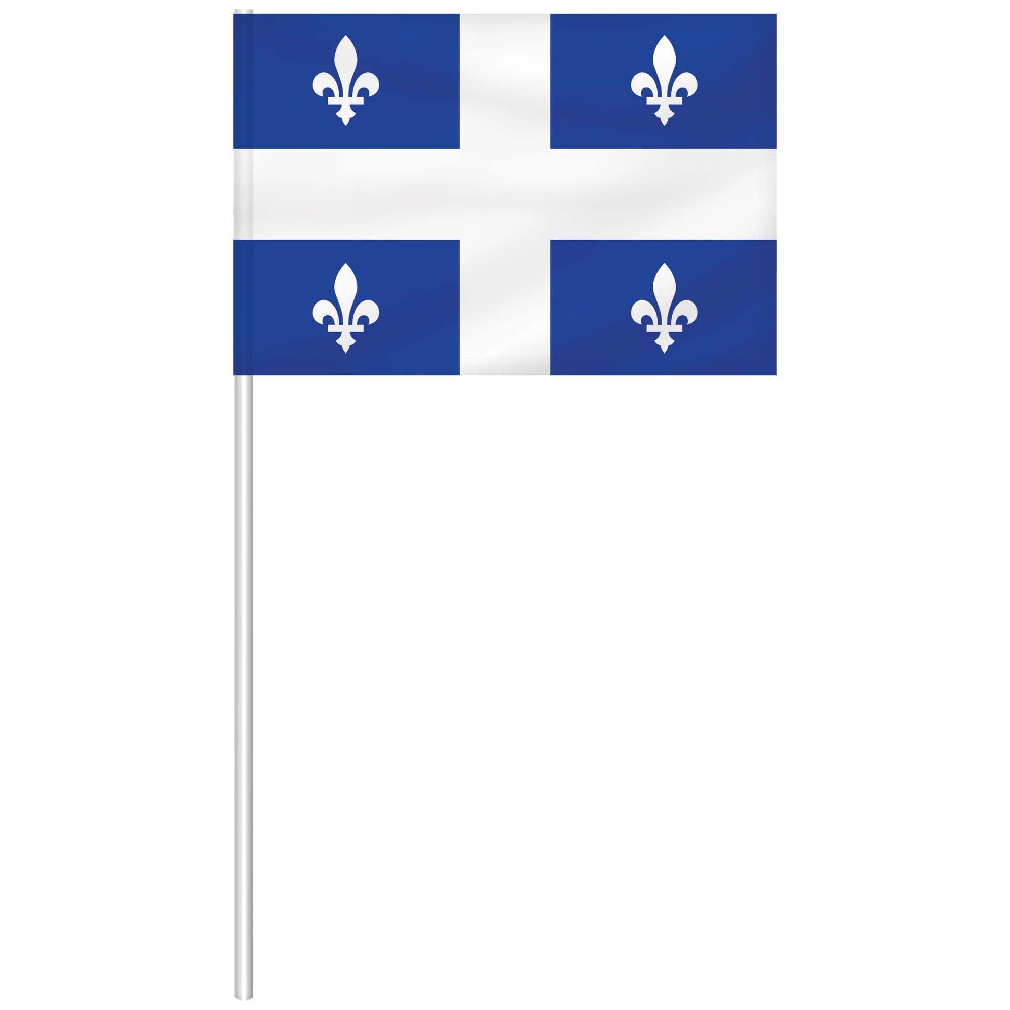 Quebec Flag, 4 x 6 Inches, 1 Count