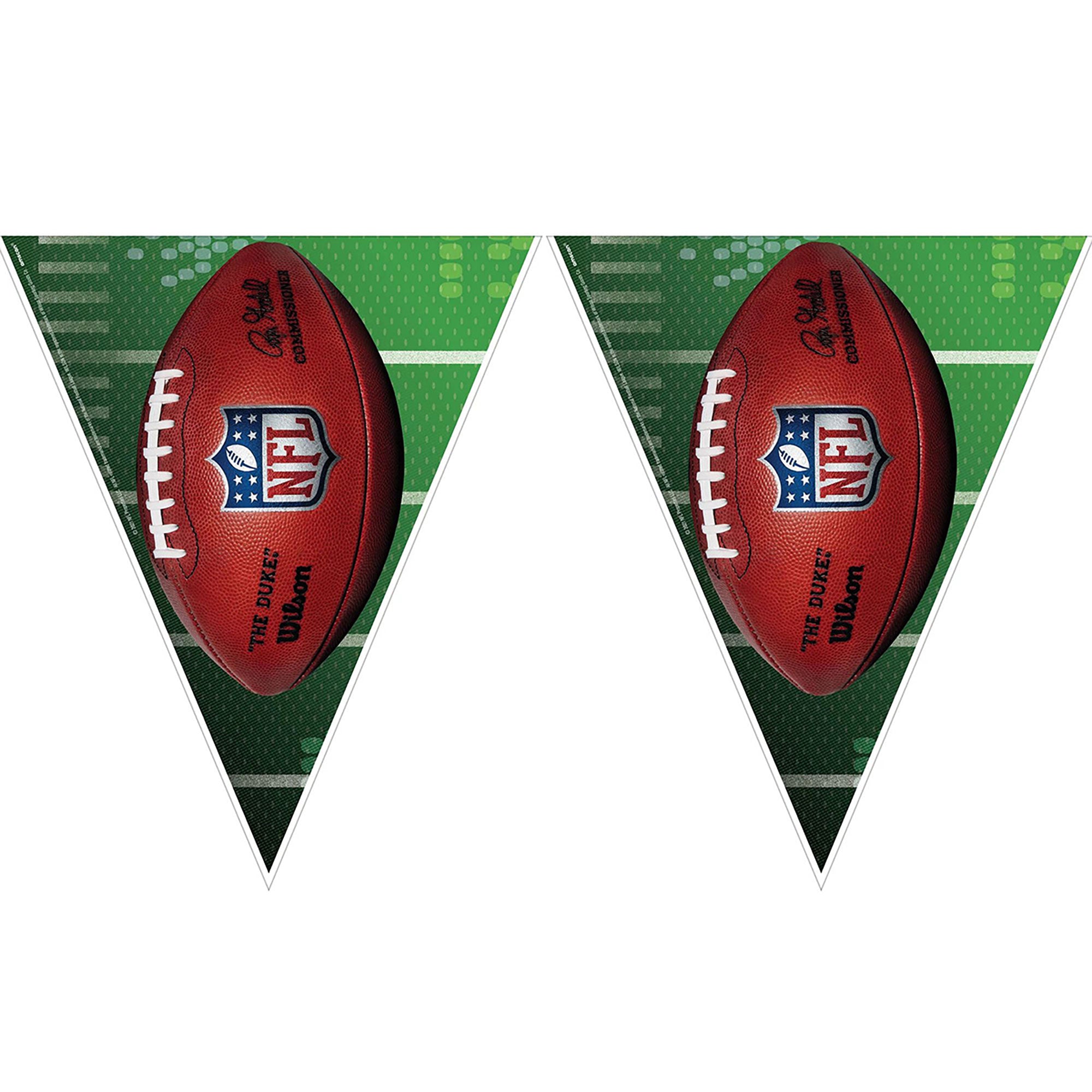 NFL Super Bowl Party Plastic Banner, 12 X 11 Inches, 1 Count