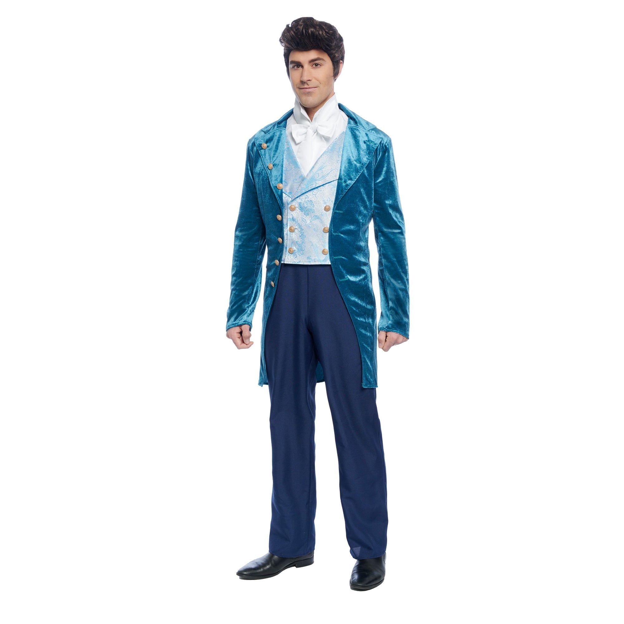 Regency Gentleman Costume for Adults, Blue Tailcoat, Bridgerton