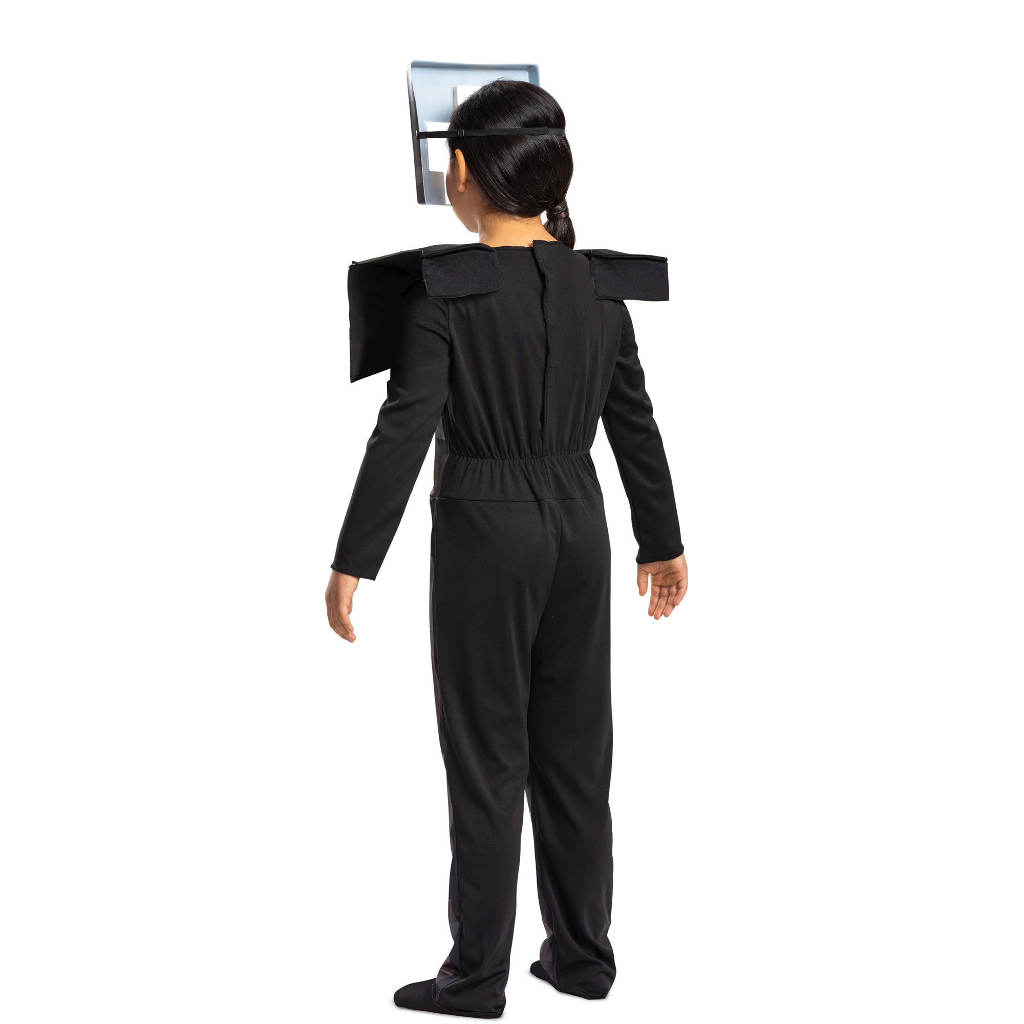 Minecraft Netherite Armor Classic Costume for Kids, Grey Jumpsuit