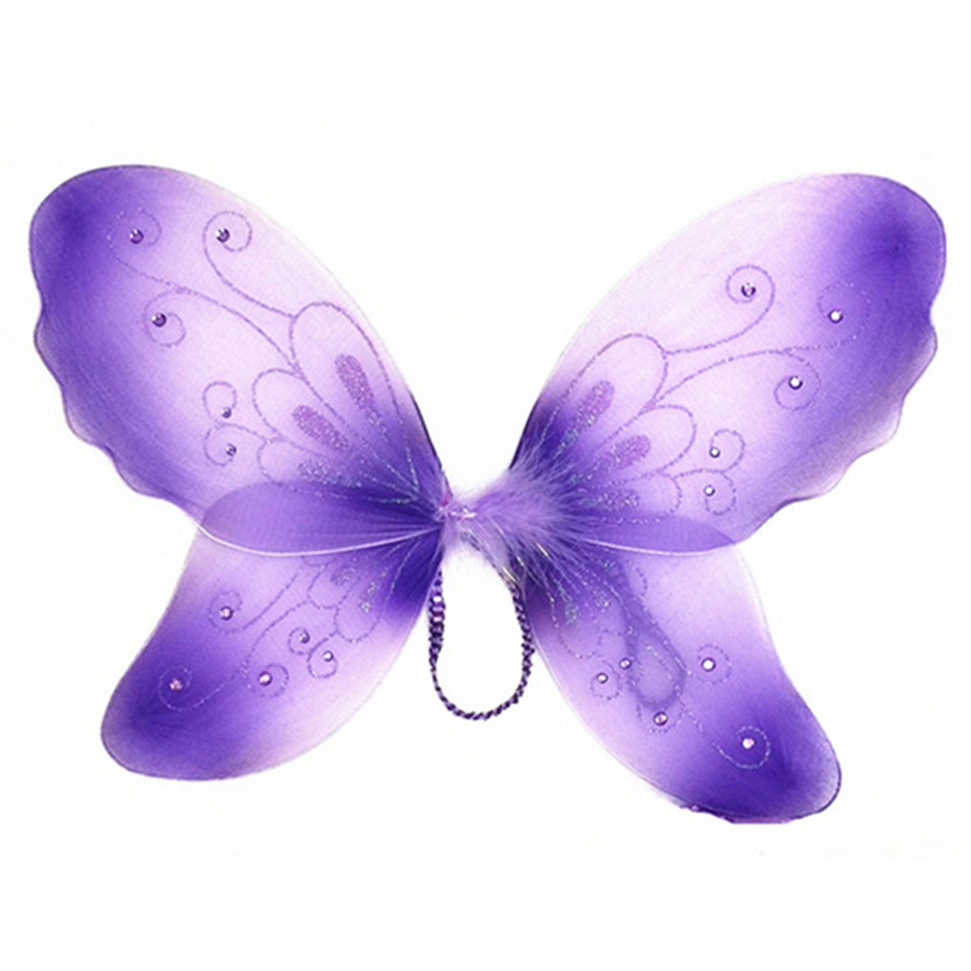 Purple Butterfly Wings and Wand for Adults
