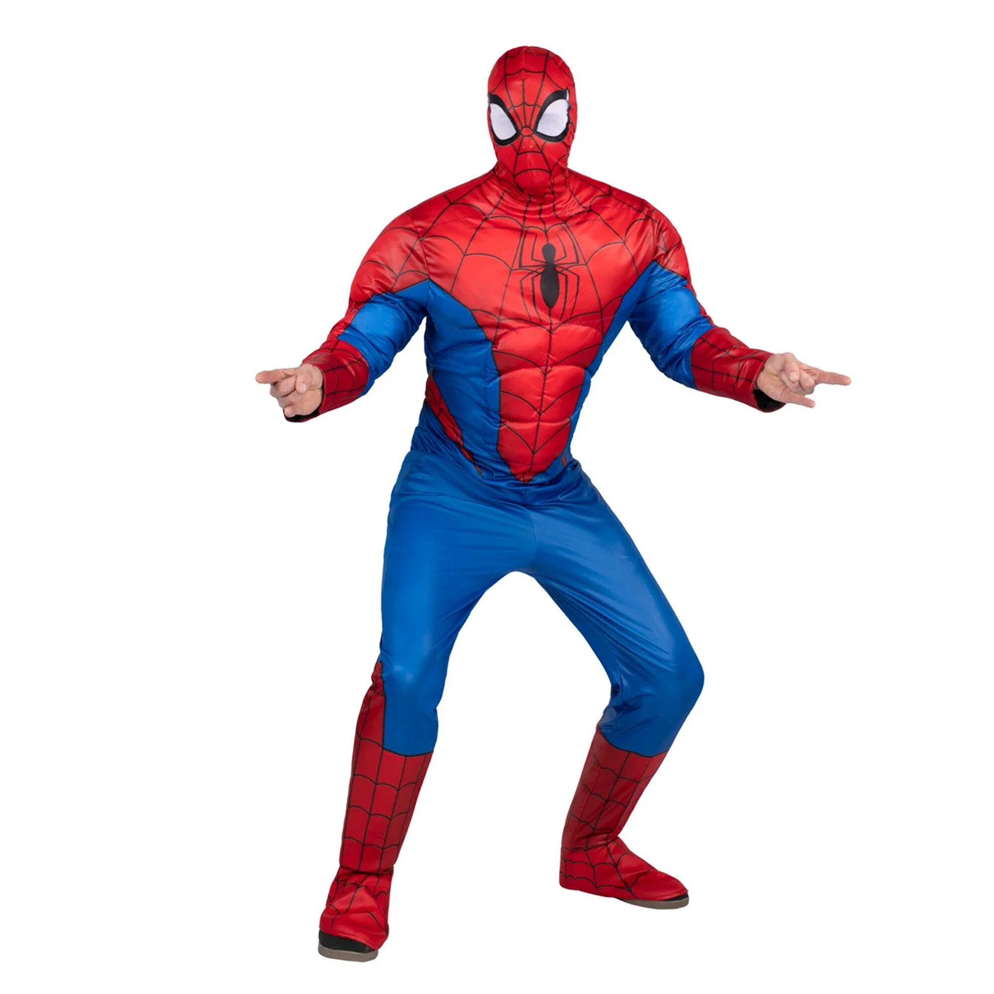 Marvel Spider-Man Costume for Adults, Padded Jumpsuit