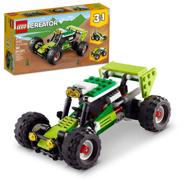 LEGO Creator 3-in-1 Off-Road Buggy, 31123, Ages 7+, 160 Pieces