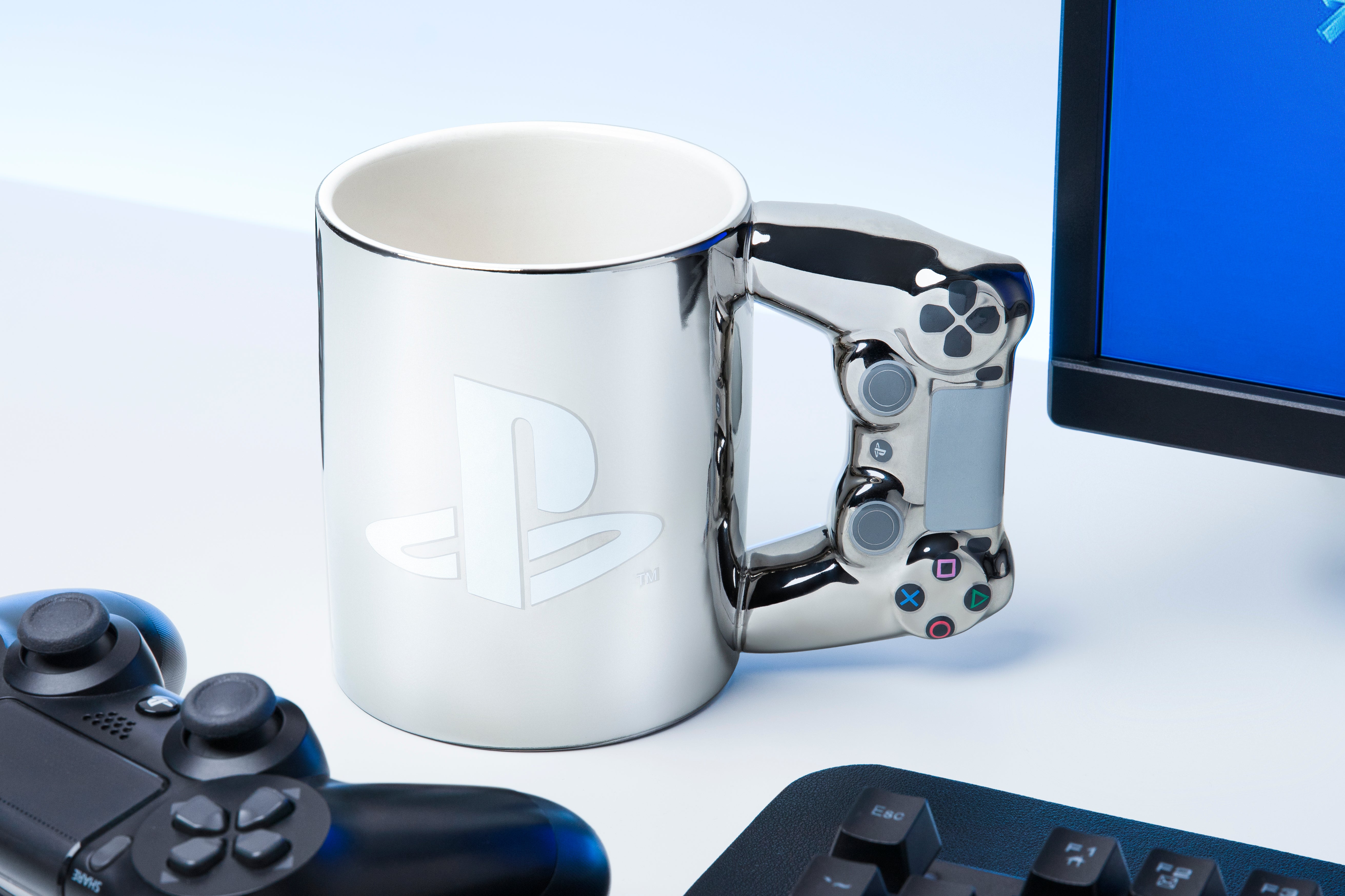 Playstation 4 Silver Controller Mug