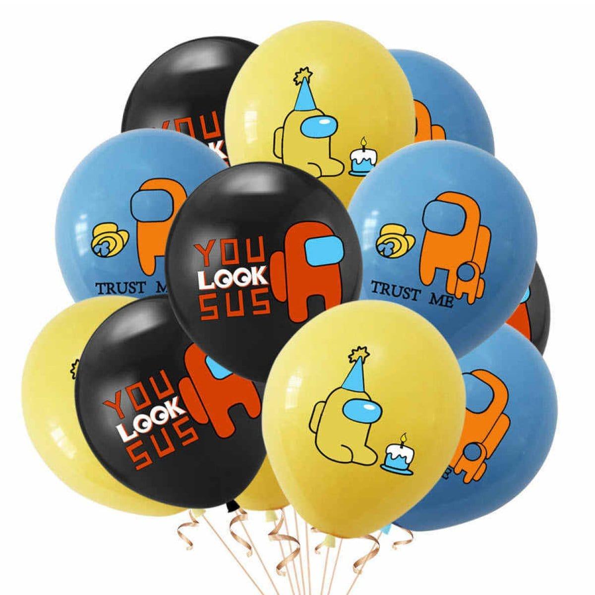 Among Us Latex Ballons, 12 Count