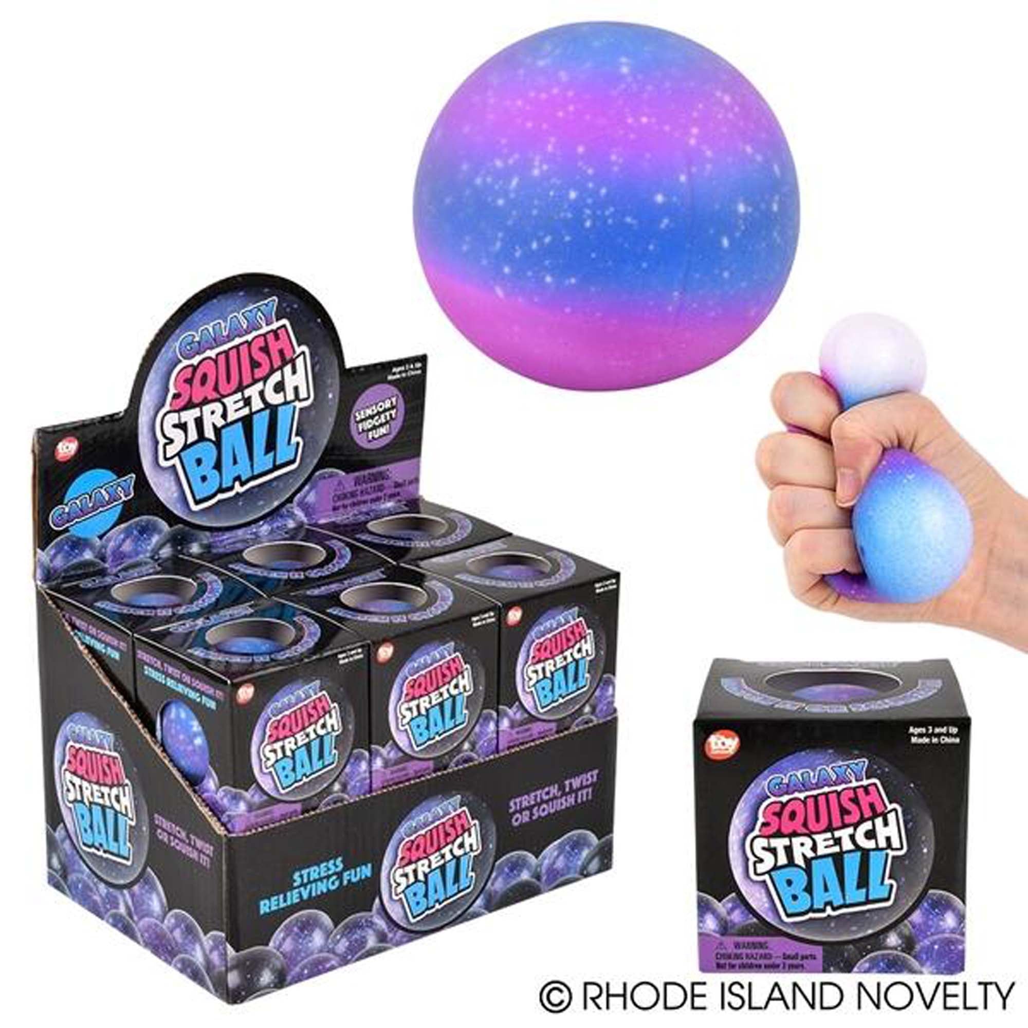 Squish and Stretch Galaxy Gummi Ball, 2.5 Inches, 1 Count