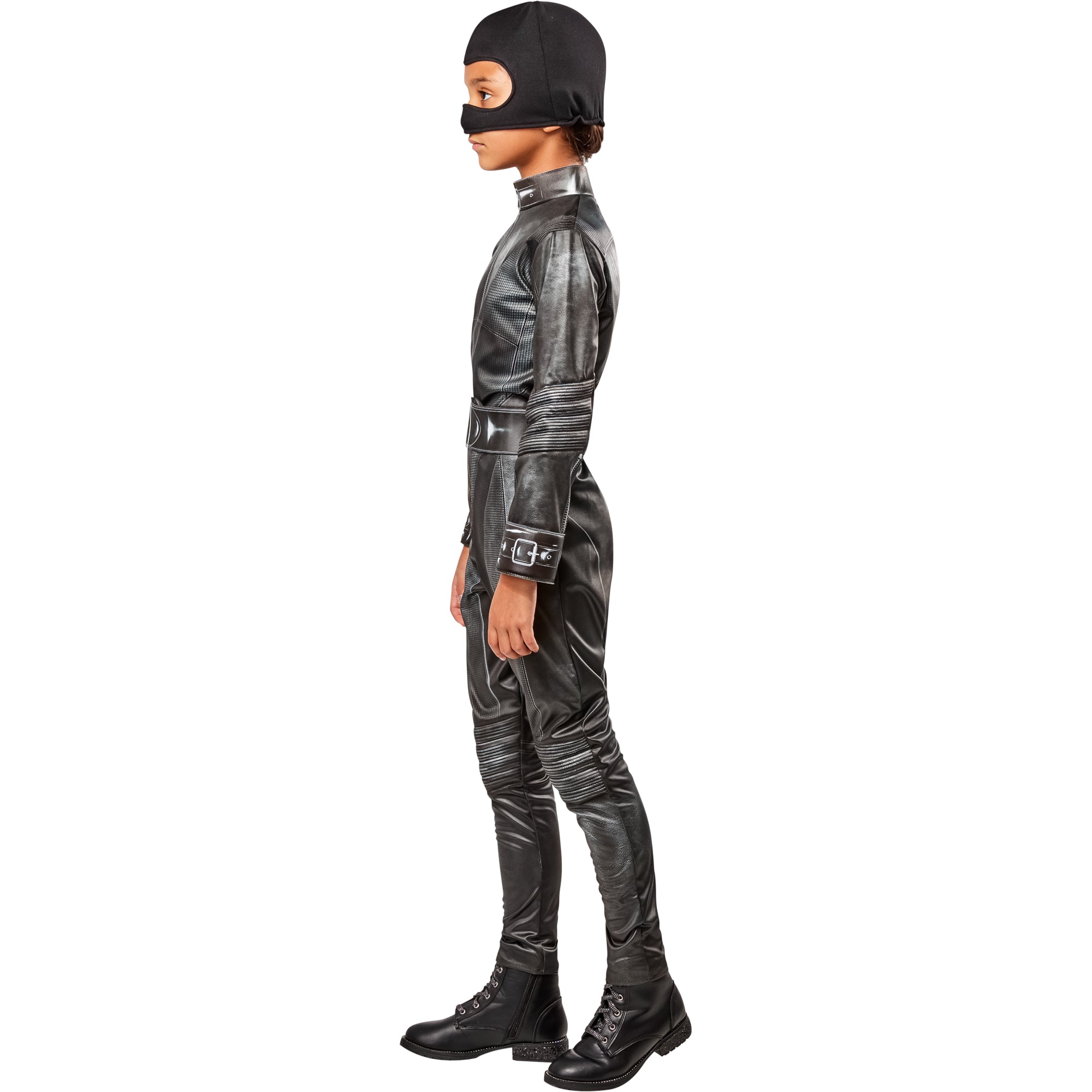 DC Comics Batman Selina Kyle Catwoman Deluxe Costume for Kids, Black Jumpsuit