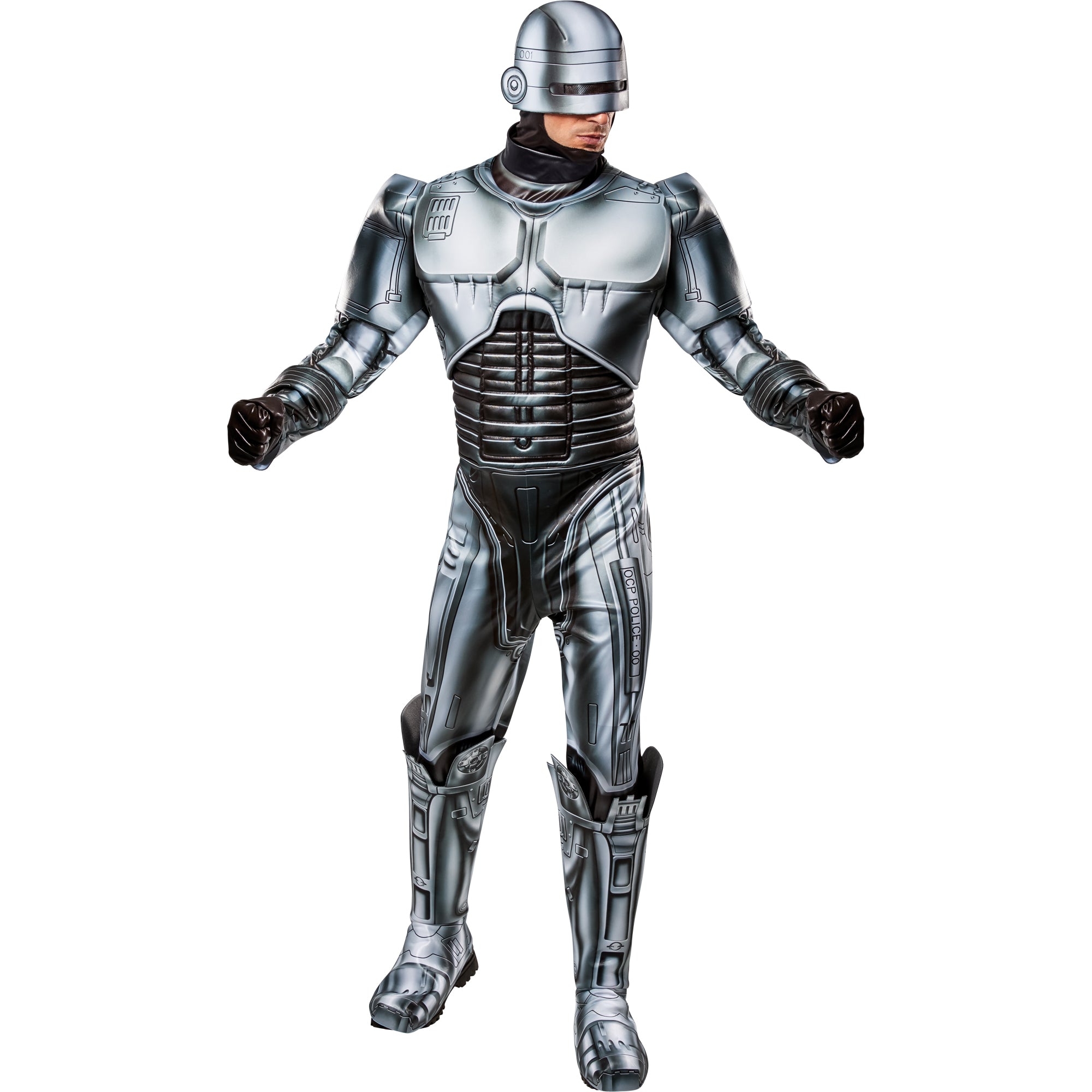 Robocop Deluxe Costume for Adults, Grey Jumpsuit